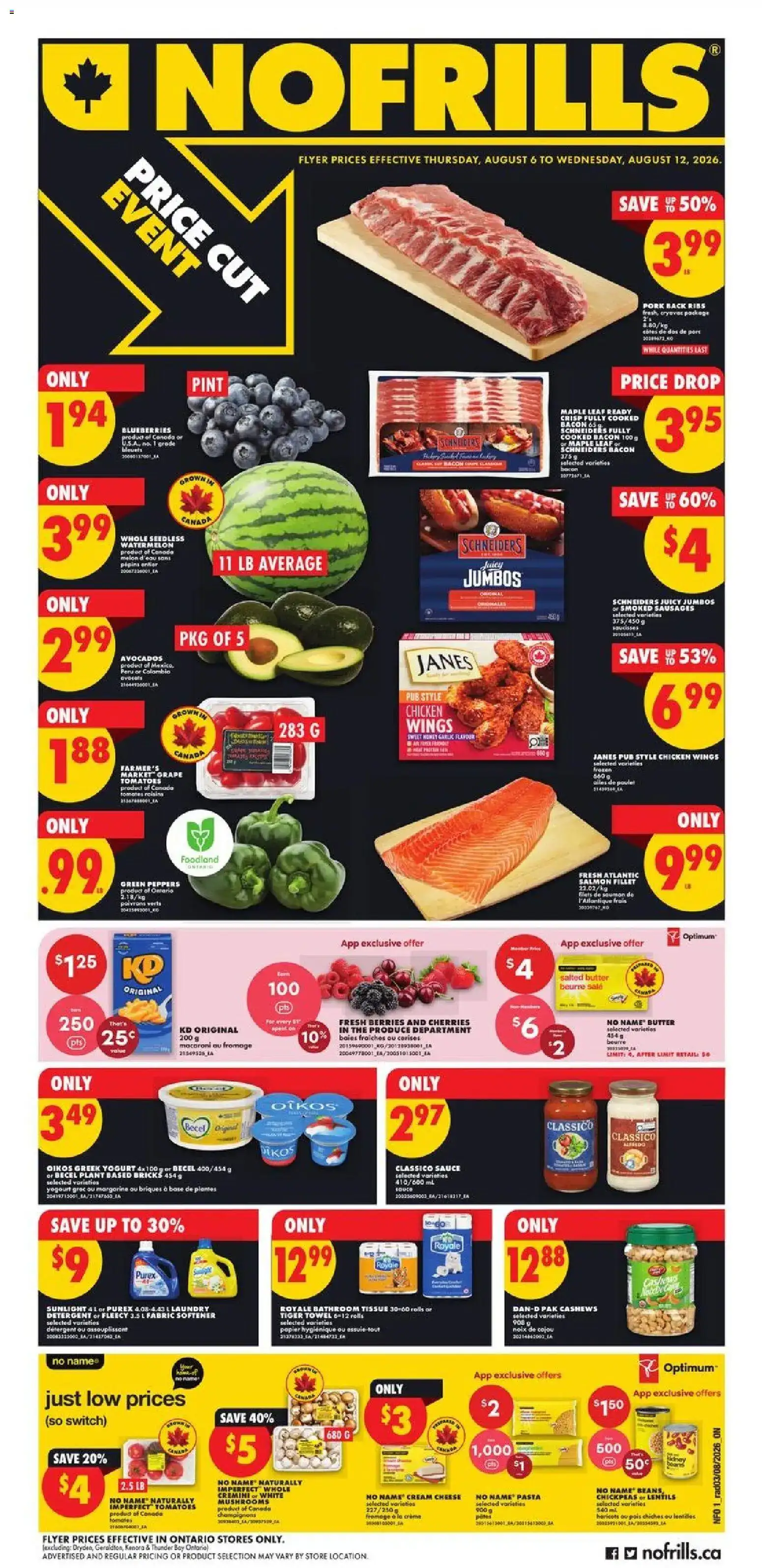 No Frills weekly flyer / circulaire from Aug 6, 2026 > weekly specials & deals