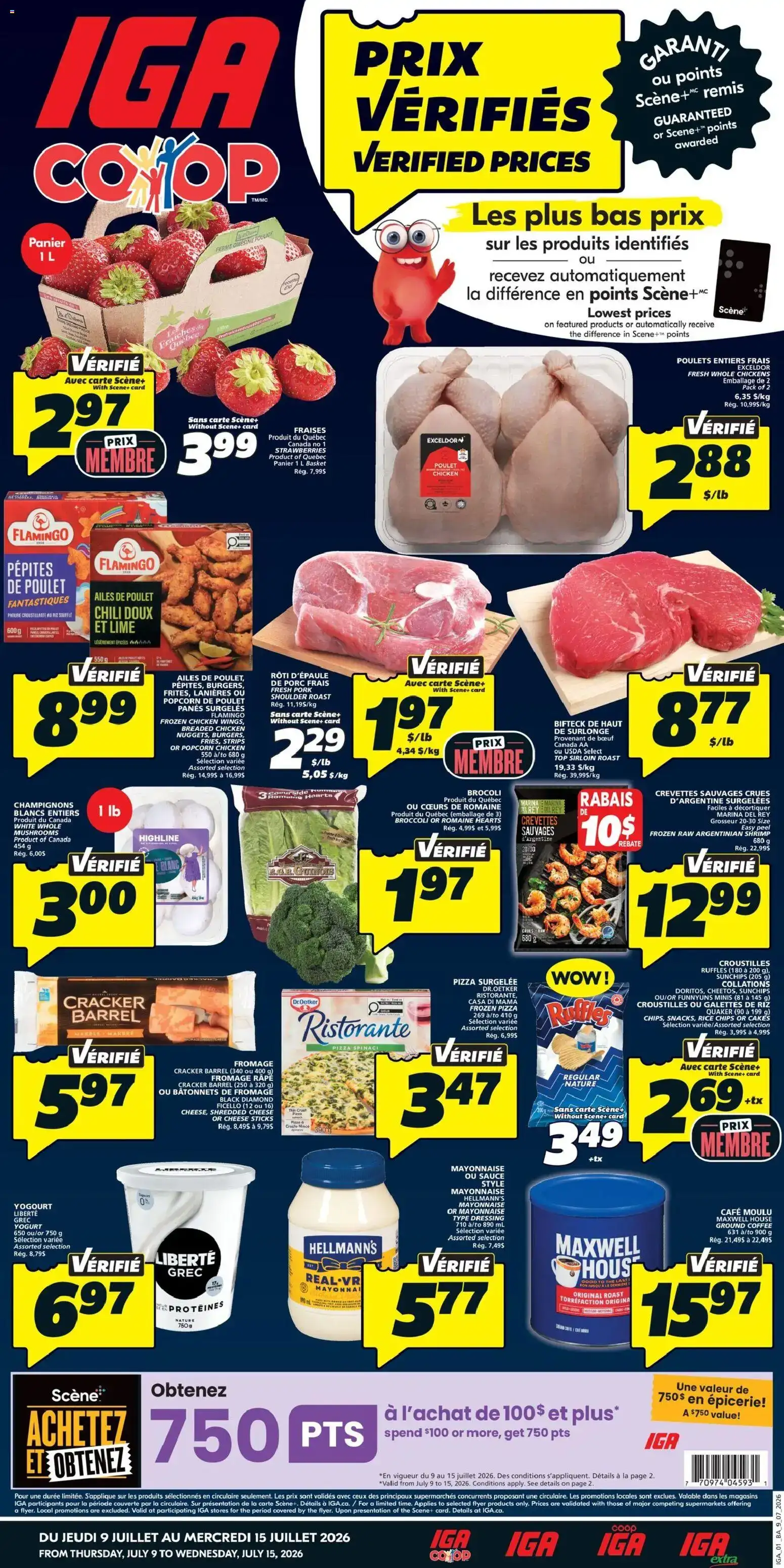 IGA weekly flyer / circulaire from Jul 9, 2026 > weekly specials & deals
