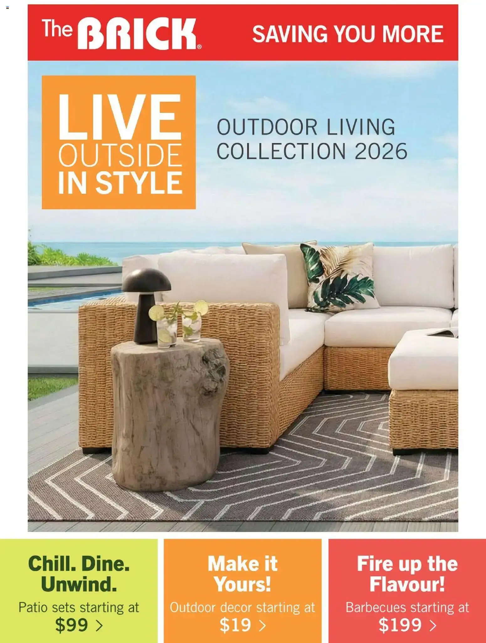 The Brick flyer - Patio Season New from Mar 2, 2026 > weekly specials & deals