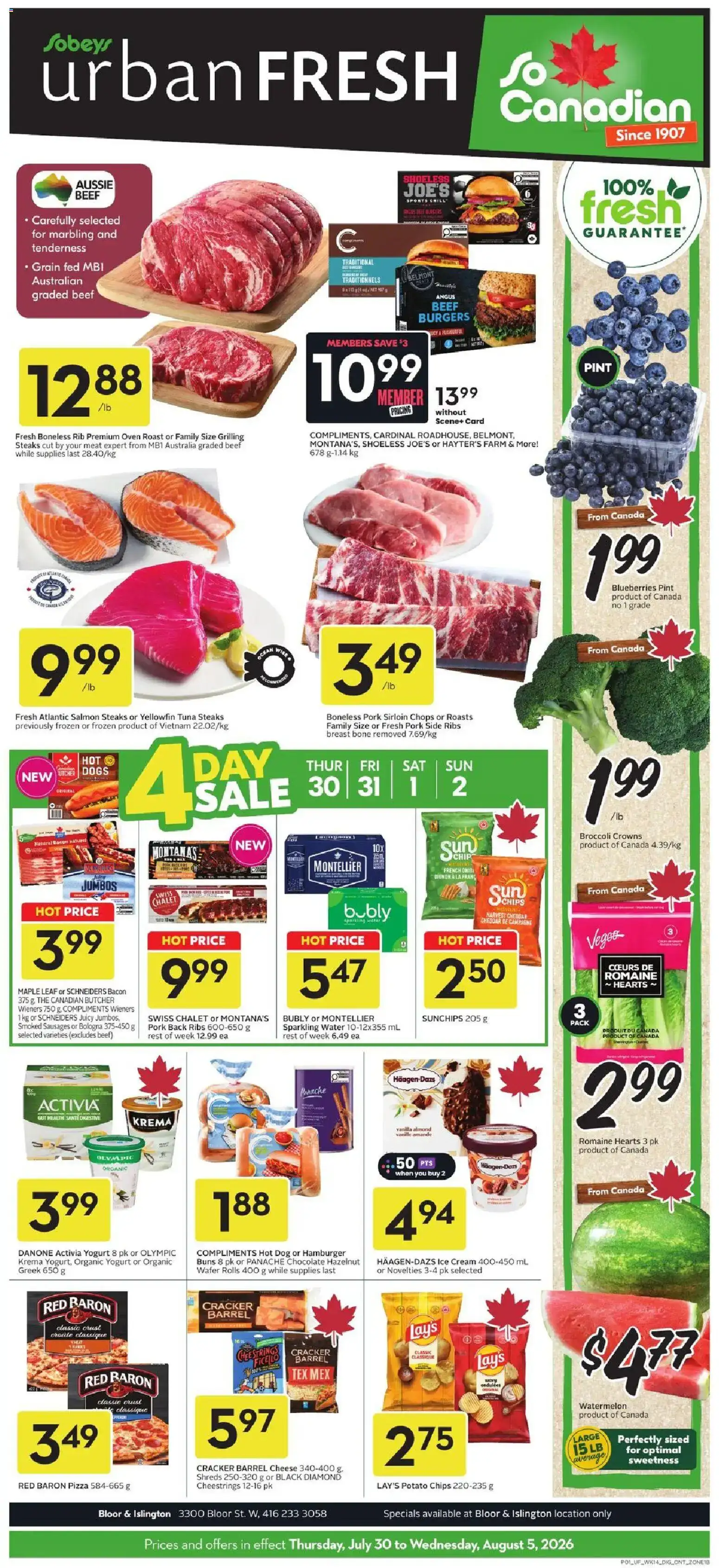 Sobeys weekly flyer / circulaire from Jul 30, 2026 > weekly specials & deals