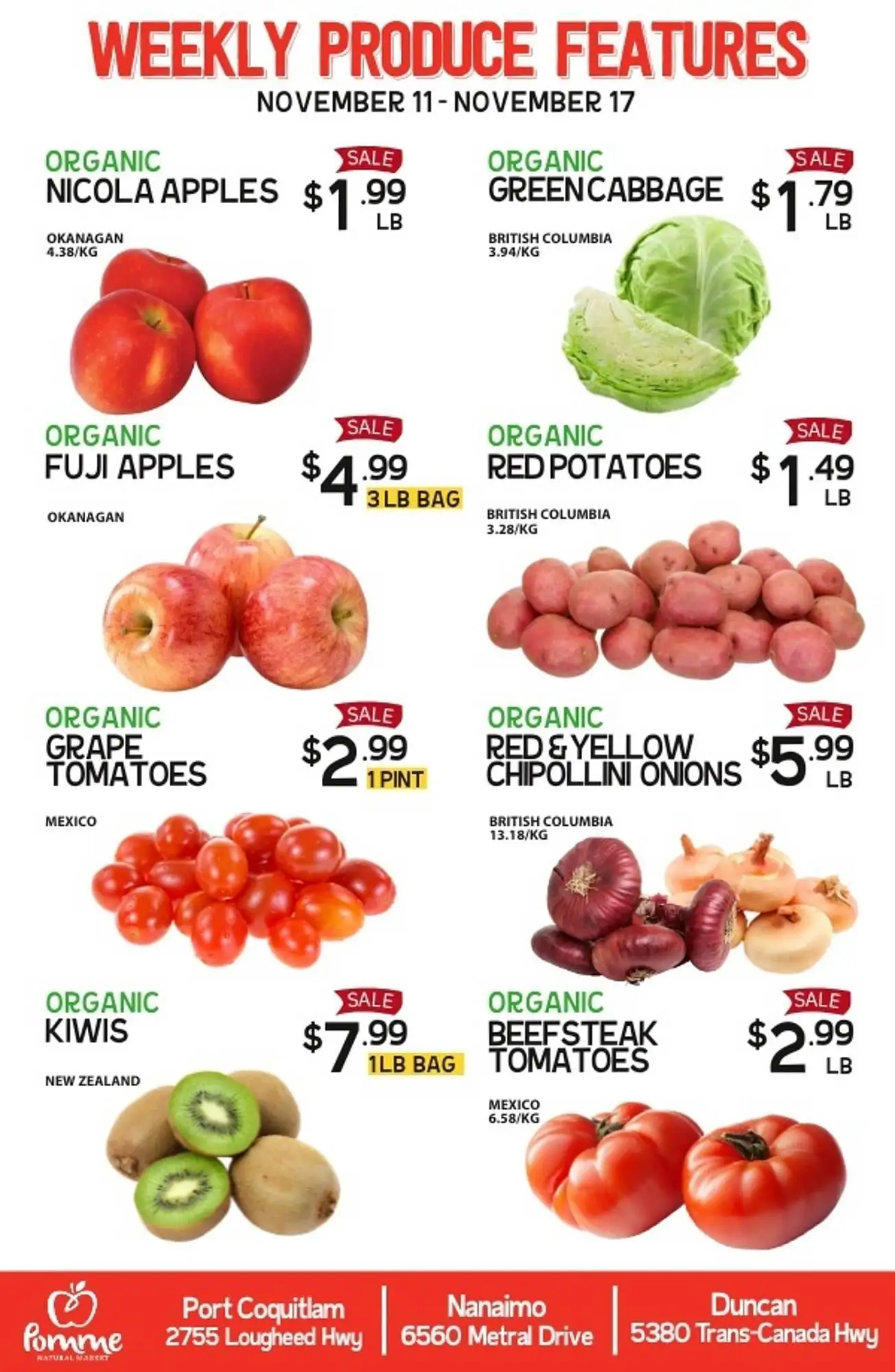 Pomme Natural Market flyer - 1