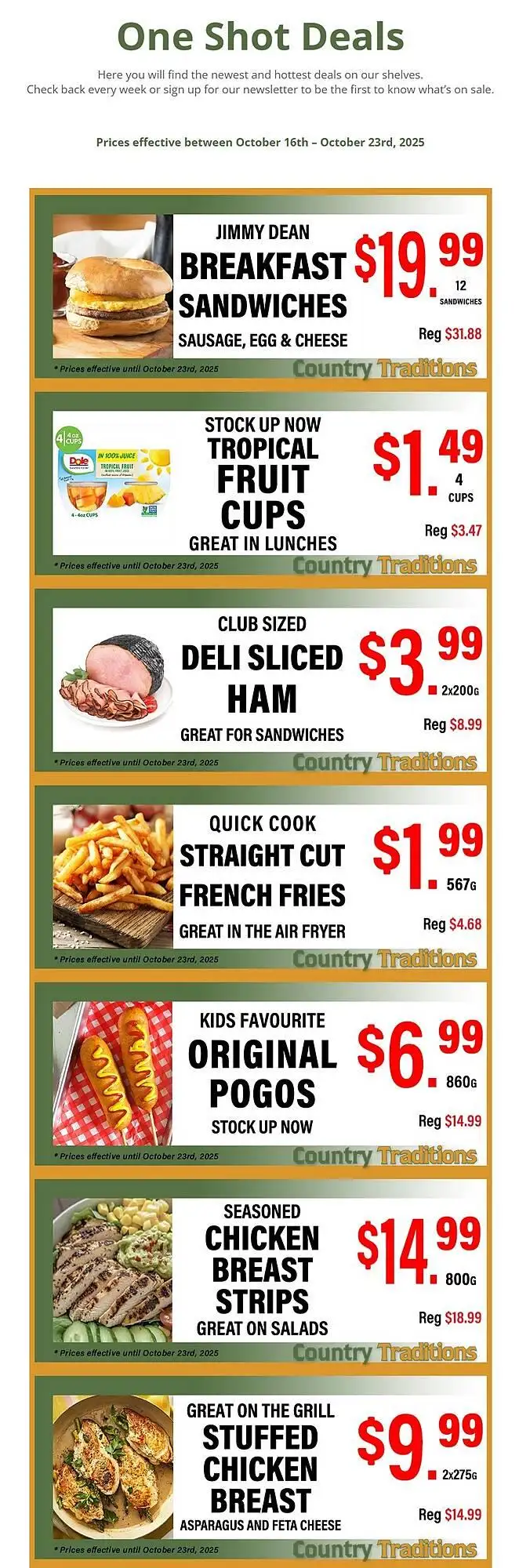 Country Traditions flyer - 1