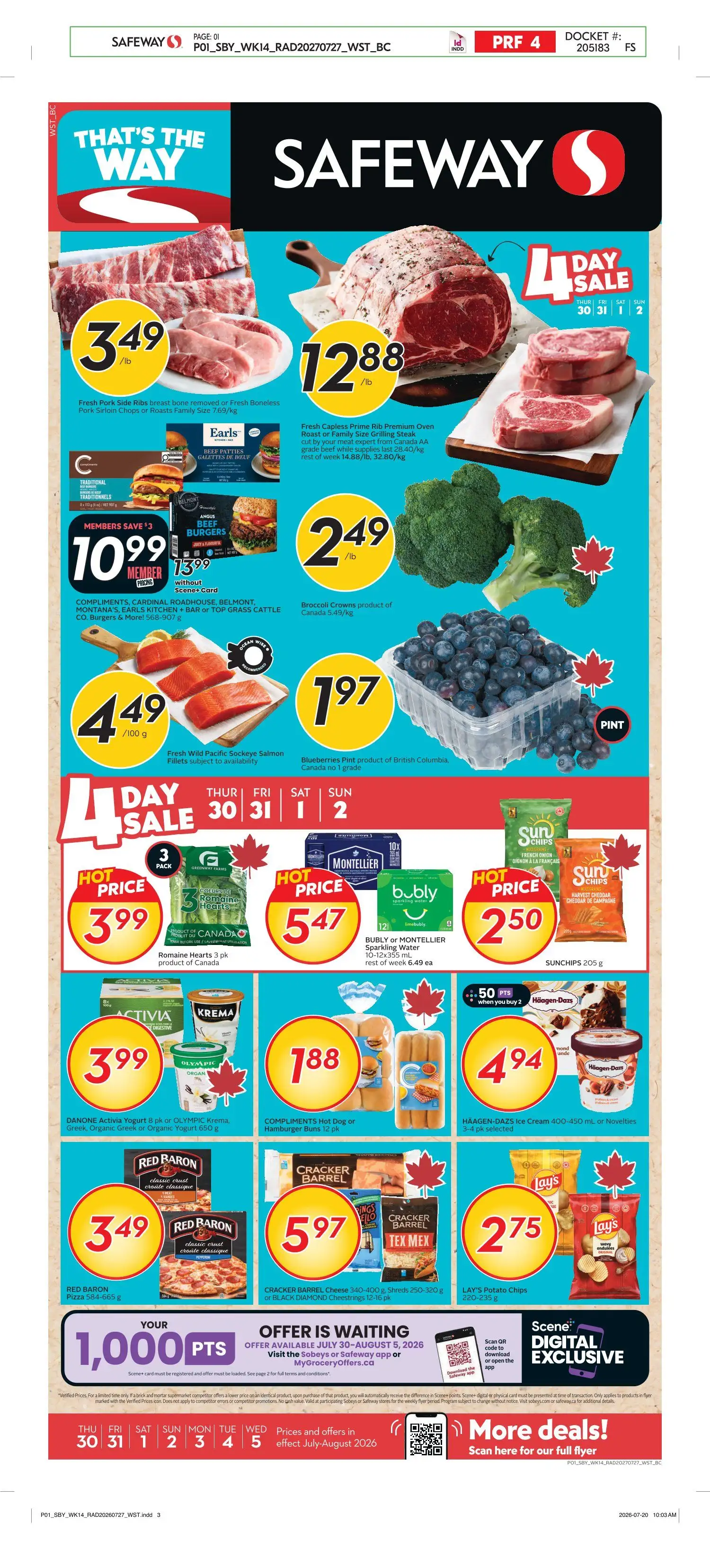 Safeway — 2026-07-30 from July 30 to August 5 2026 - flyer page