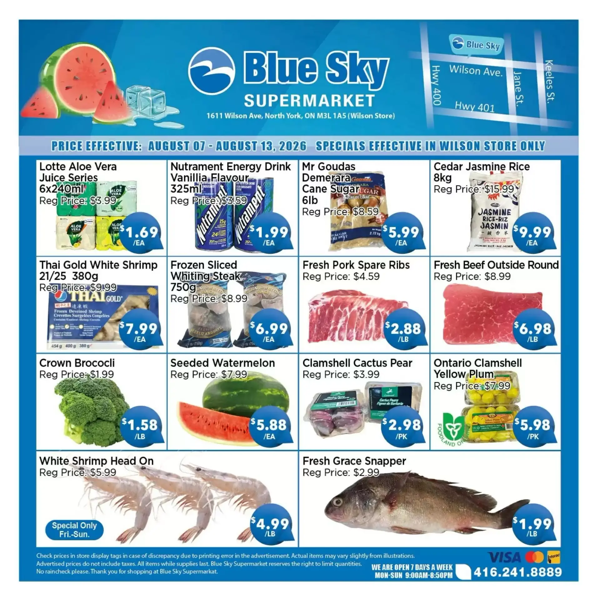 Blue Sky Supermarket flyer week 32 from August 7 to August 13 2026 - flyer page 1