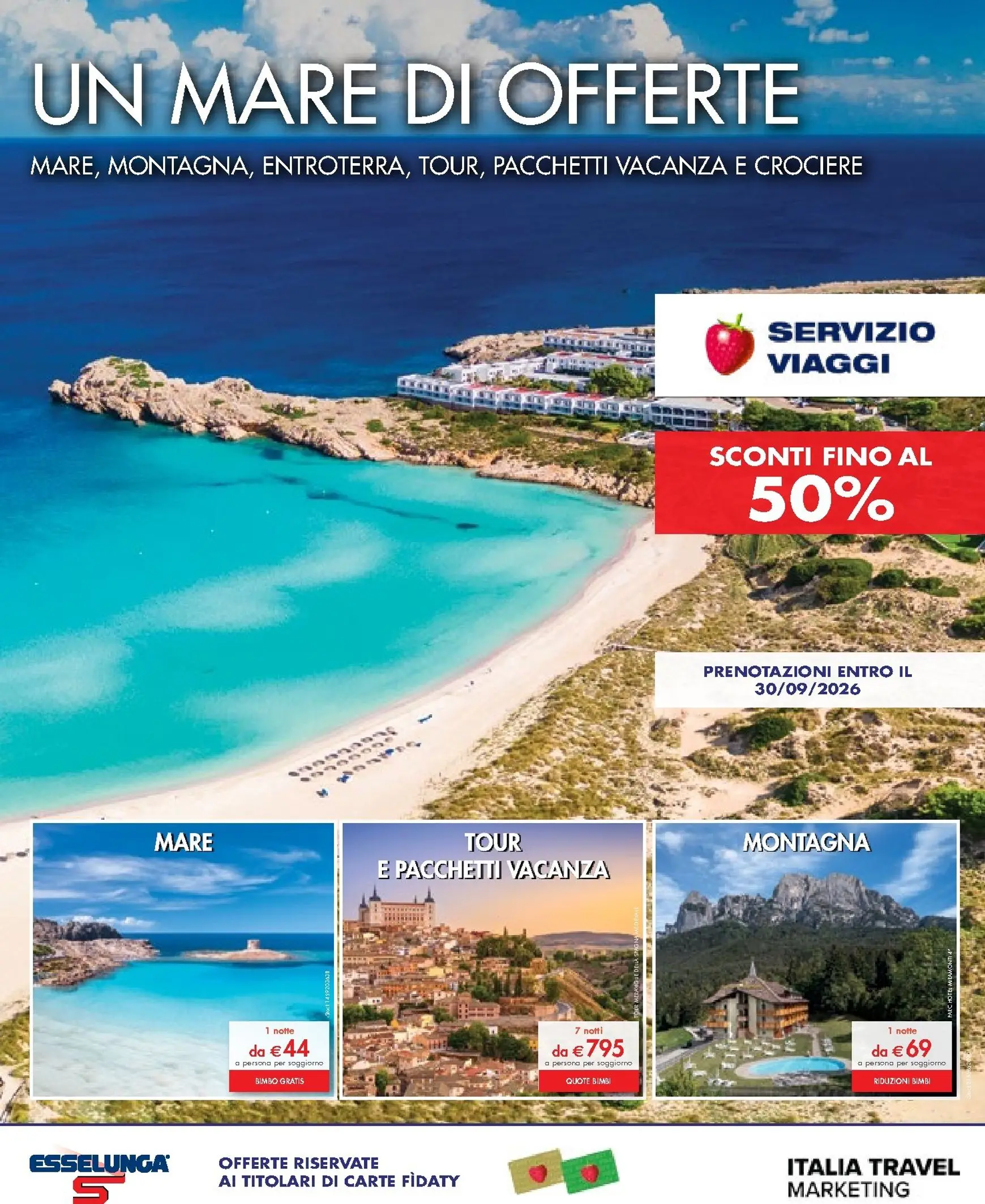 Esselunga - Servizio Viaggi: Un Mare di Offerte da 12 aprile a 30 settembre di 2026 - Pagina del volantino 1