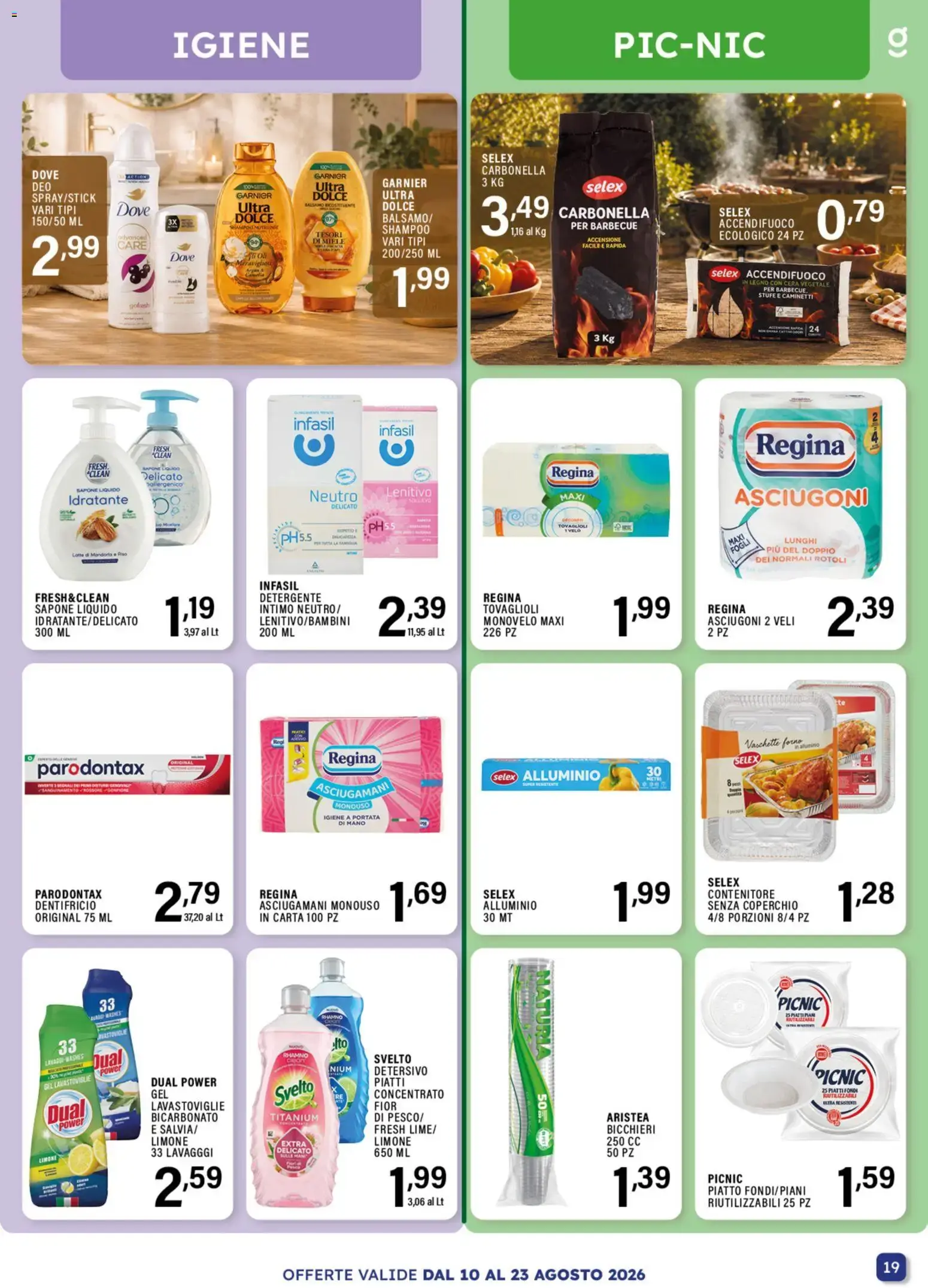 GECOP SUPERMERCATI - SOTTO COSTO FRESCHI da 10 agosto a 23 agosto di 2026 - Pagina del volantino 19