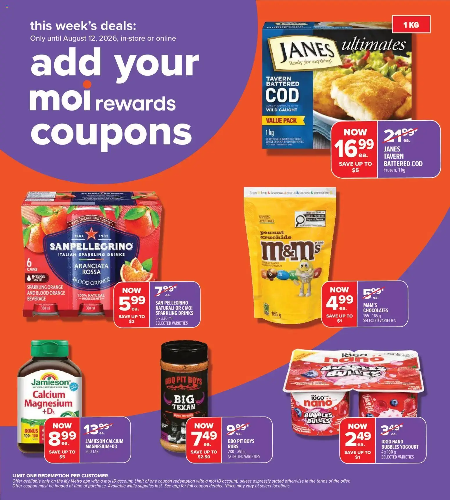 Metro weekly flyer / circulaire from Aug 6, 2026 > weekly specials & deals from August 6 to August 12 2026 - flyer page 3