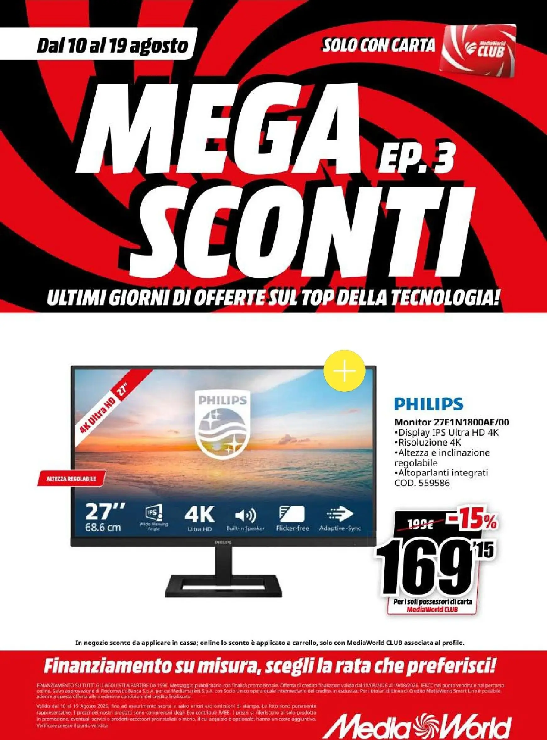 MEGA EP.3 SCONTI ULTIMI GIORNI DI OFFERTE SUL TOP DELLA TECNOLOGIA! da 10 agosto a 19 agosto di 2026 - Pagina del volantino 20