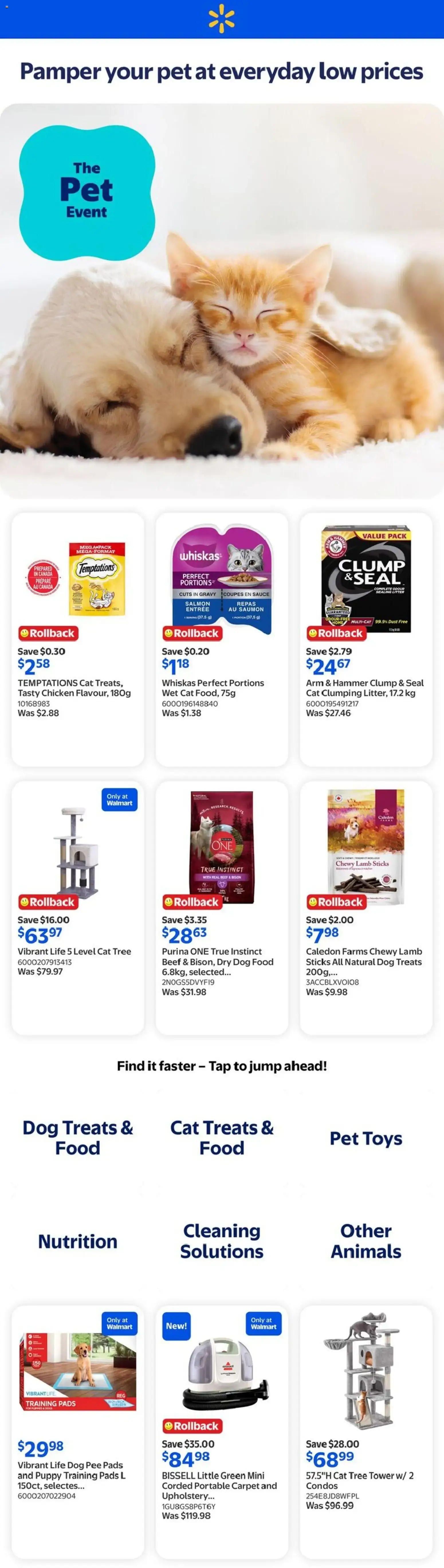 Walmart flyer - The Pet Event from Aug 6, 2026 > weekly specials & deals from August 6 to August 12 2026 - flyer page 1
