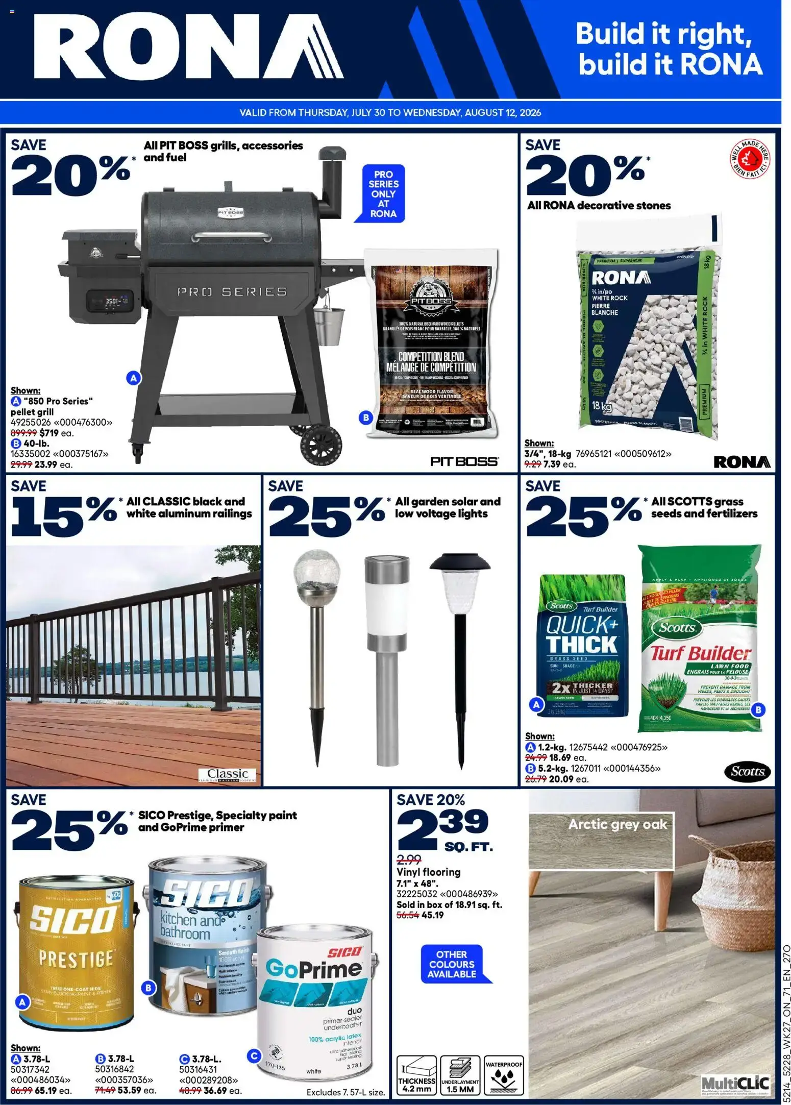 Rona weekly flyer from Jul 30, 2026 > weekly specials & deals from July 30 to August 2 2026 - flyer page 2