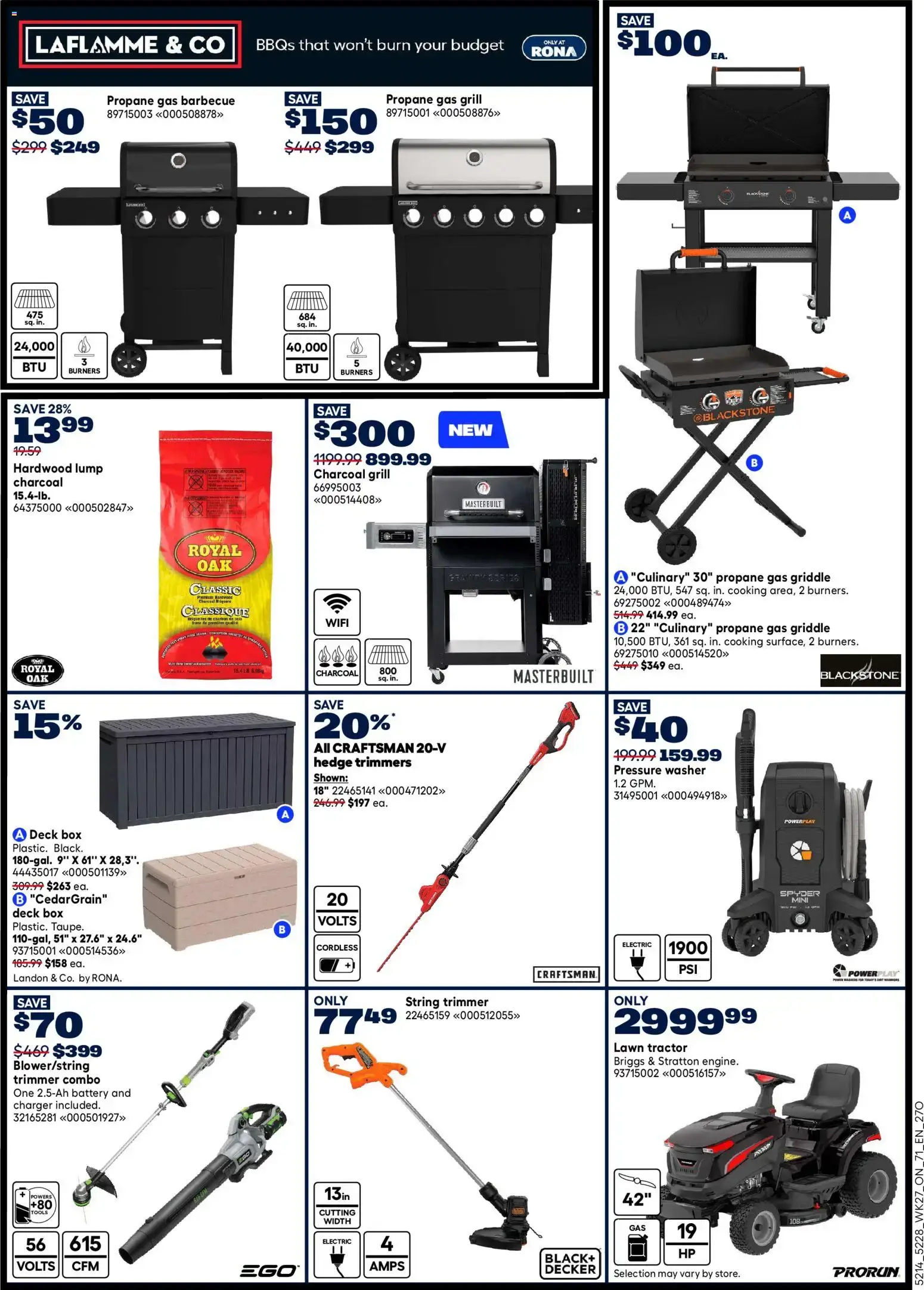Rona weekly flyer from Jul 30, 2026 > weekly specials & deals from July 30 to August 2 2026 - flyer page 7