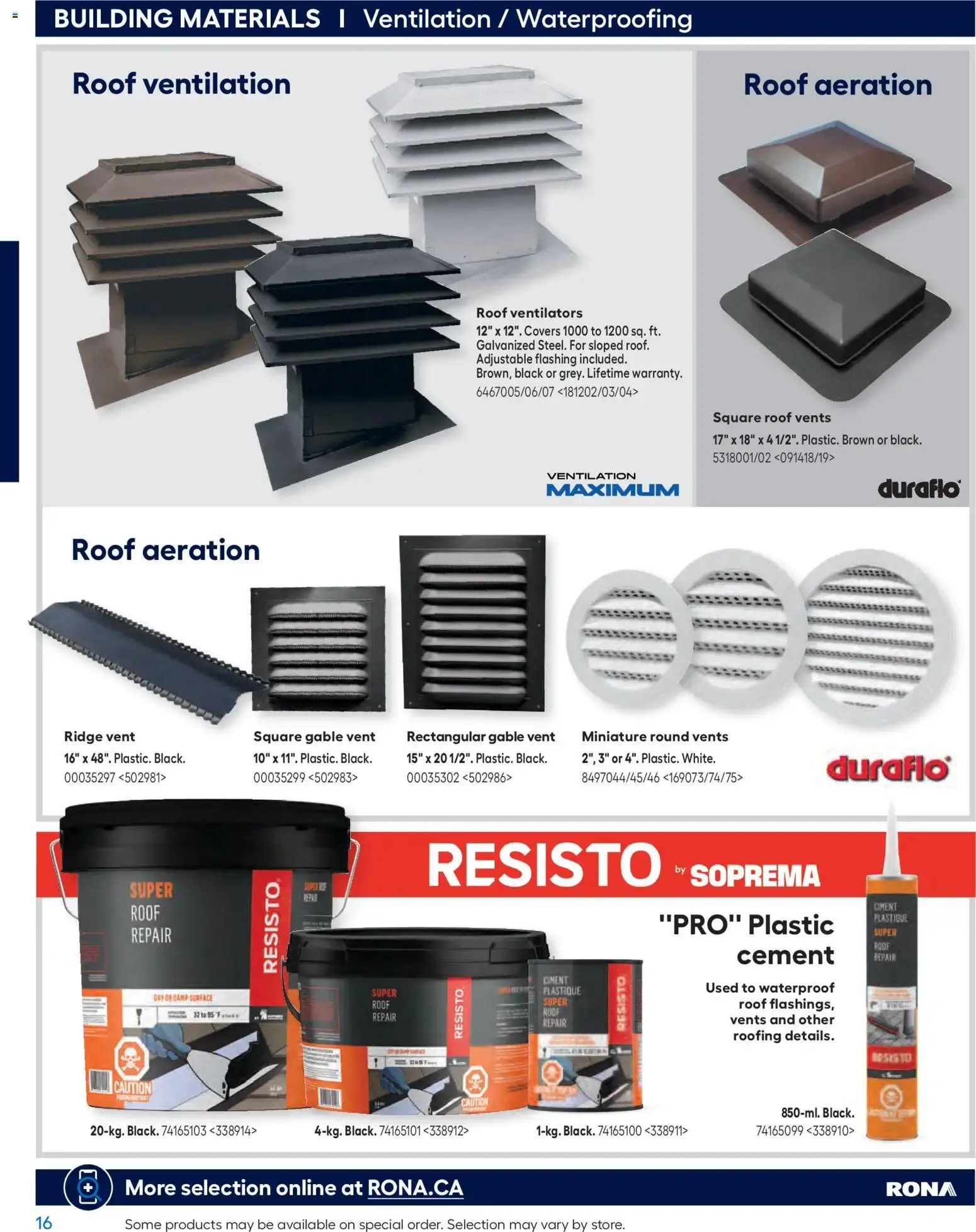 Rona flyer Buying Guide 2026 from Feb 26, 2026 > weekly specials & deals from February 26 to February 24 2027 - flyer page 16