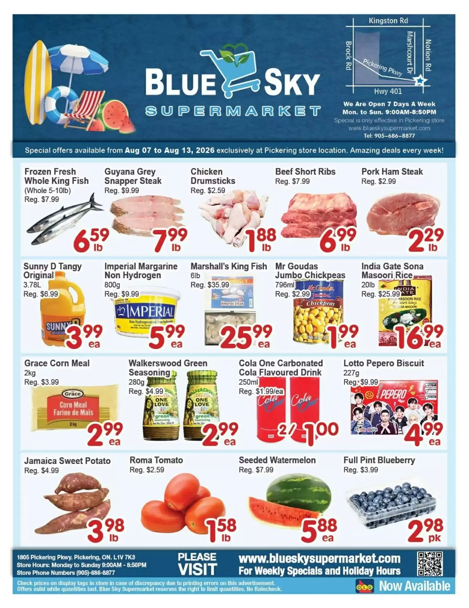 Blue Sky Supermarket flyer week 32 from August 7 to August 13 2026 - flyer page 1