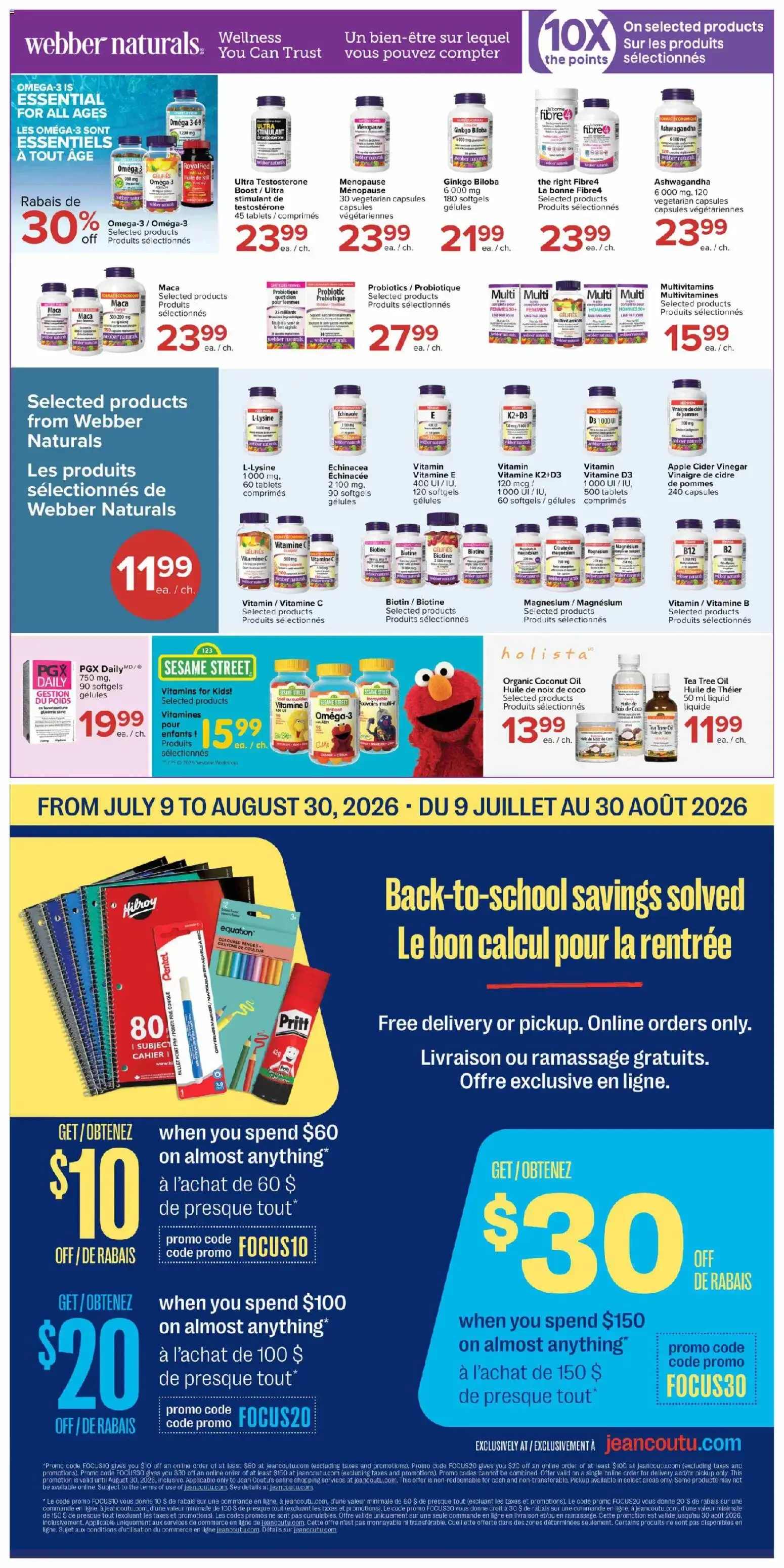 Jean Coutu weekly flyer from August 6 to August 12 2026 - flyer page 10