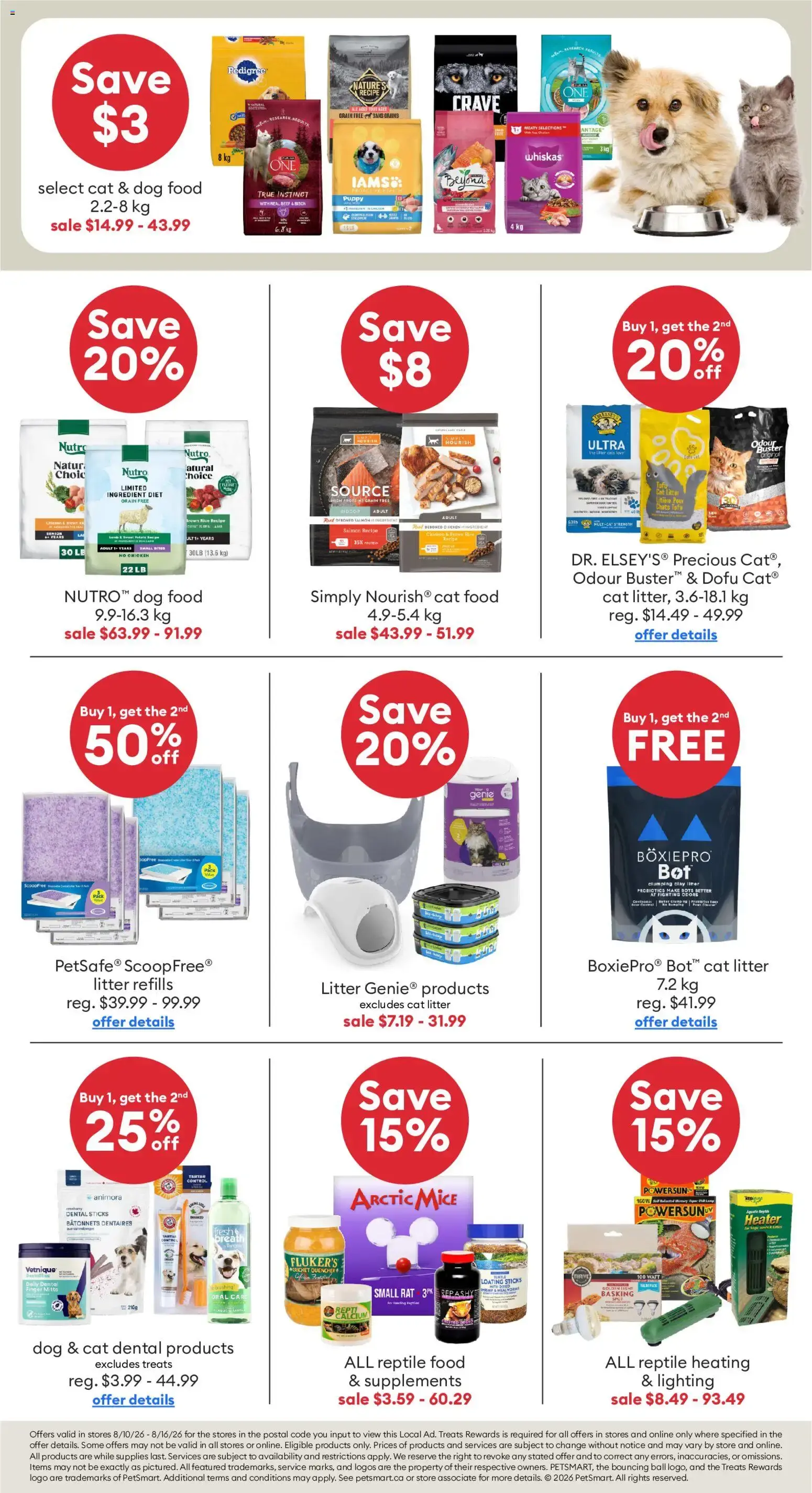 Petsmart weekly flyer / circulaire from Aug 10, 2026 > weekly specials & deals from August 10 to August 16 2026 - flyer page 2