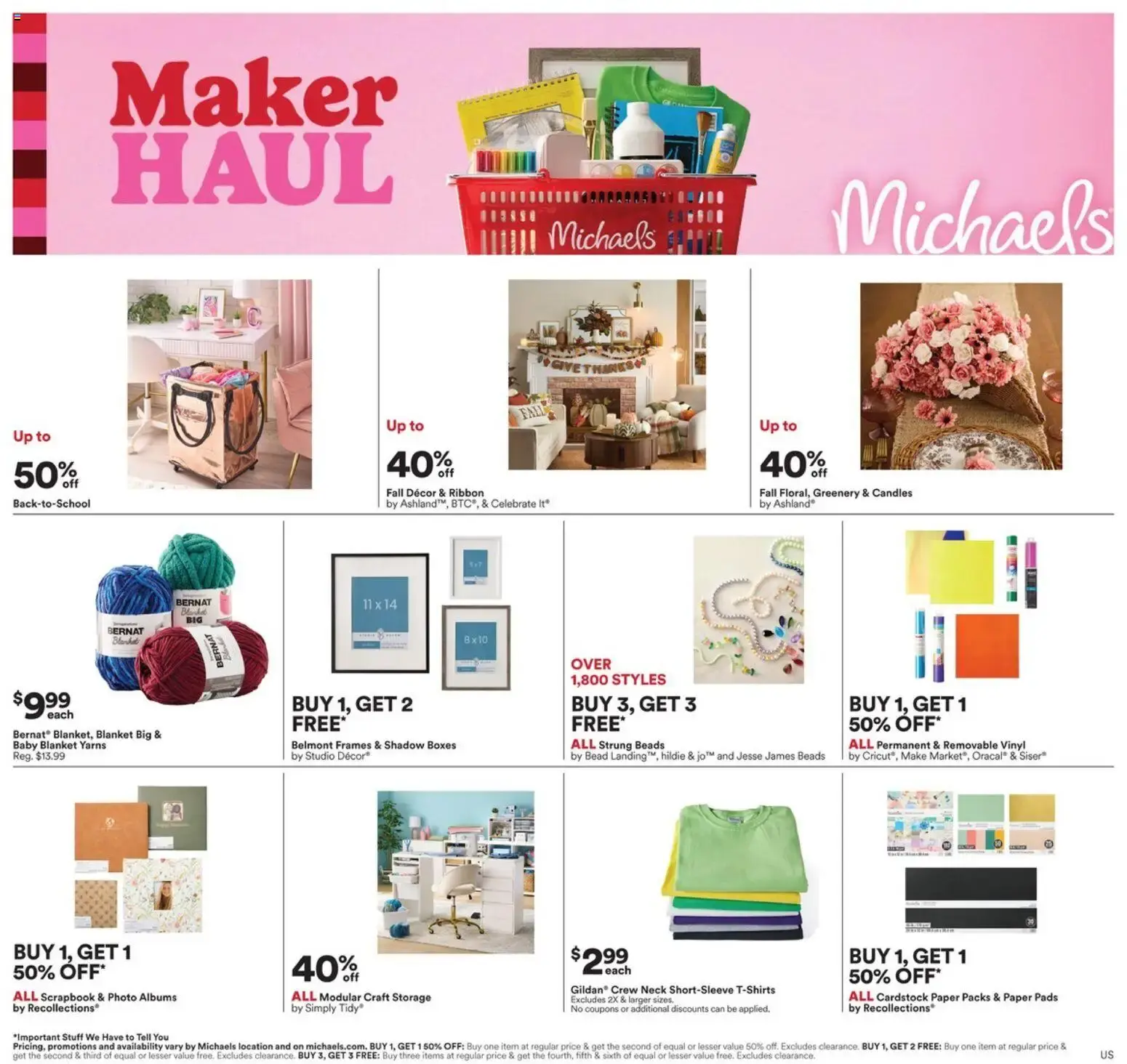 Michaels Maker HAUL from August 2 to August 8 2026 - flyer page 1