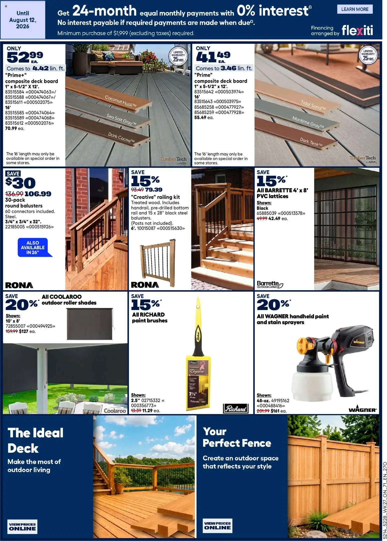 Rona weekly flyer from Jul 30, 2026 > weekly specials & deals from July 30 to August 2 2026 - flyer page 10