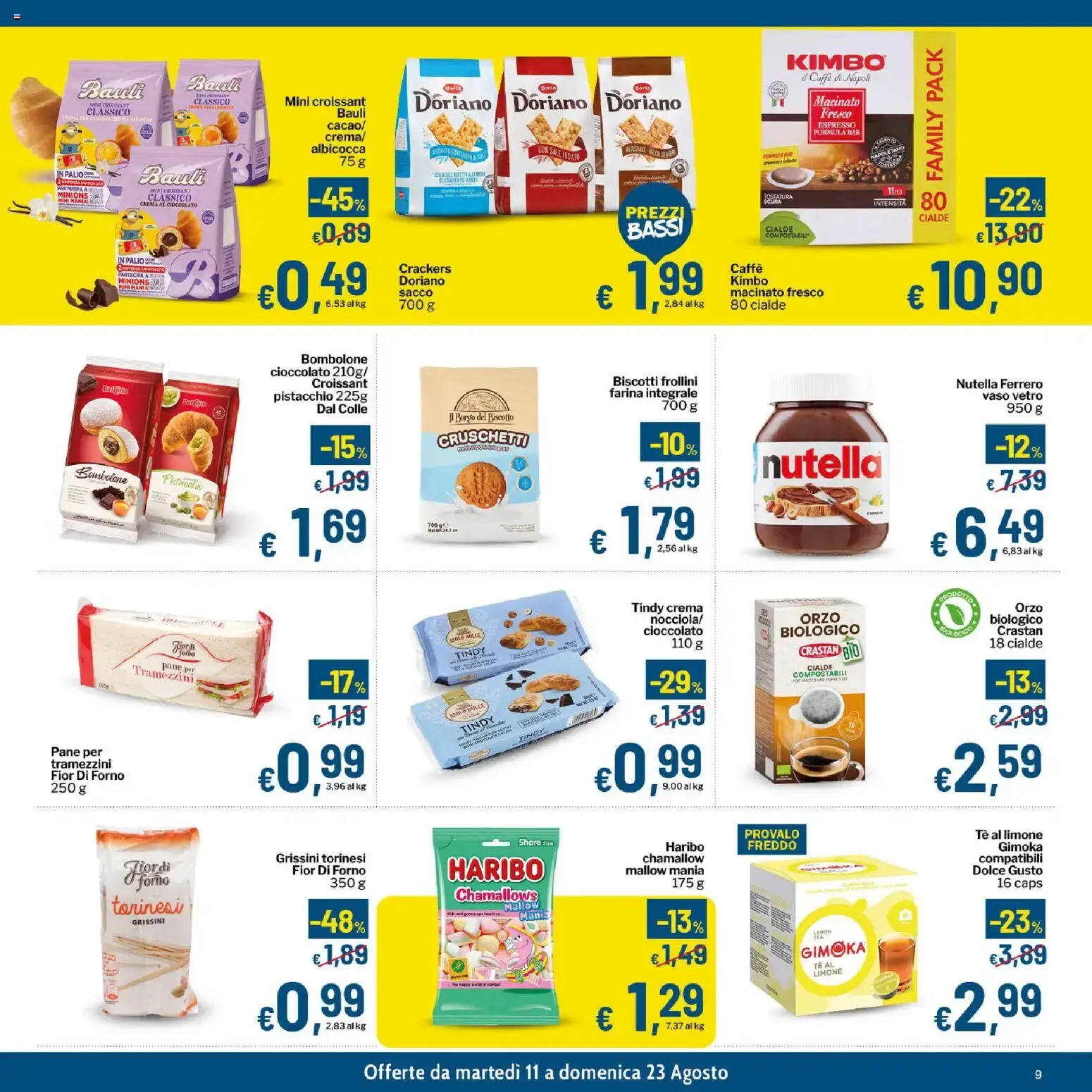Qui Discount volantino dal 11/08/2026 - online Offerte da 11 agosto a 23 agosto di 2026 - Pagina del volantino 9