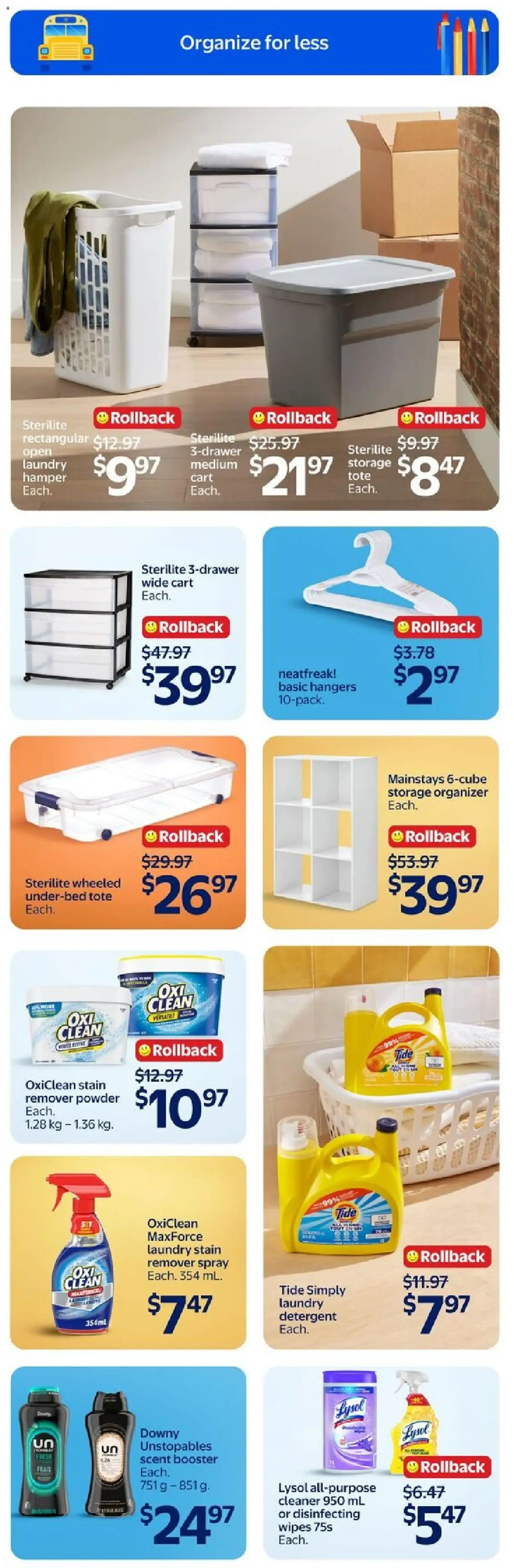 Walmart flyer - Back to school at low prices from Aug 6, 2026 > weekly specials & deals from August 6 to August 12 2026 - flyer page 16