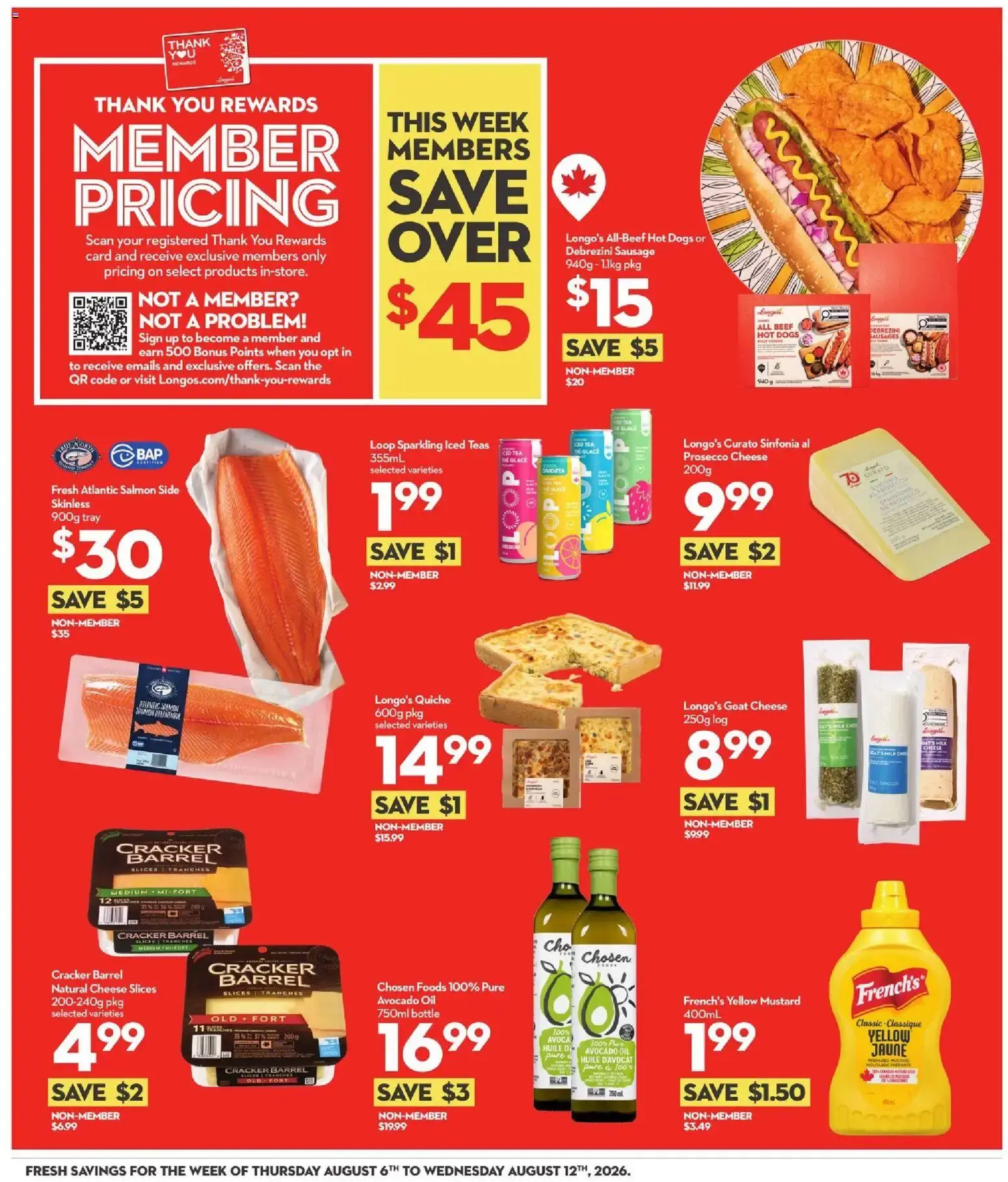 Longo's weekly flyer / circulaire from August 6 to August 12 2026 - flyer page 4