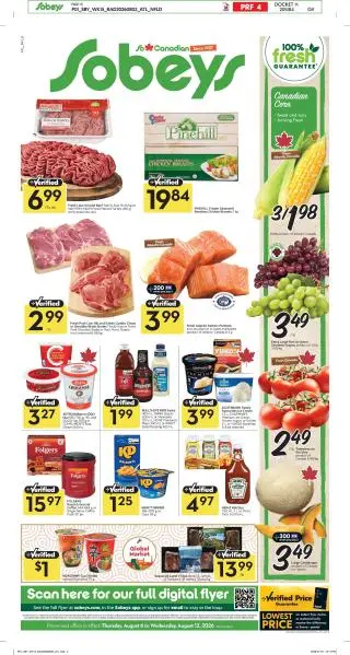 Sobeys Flyer from August 6 to August 12 2026 - flyer page 1