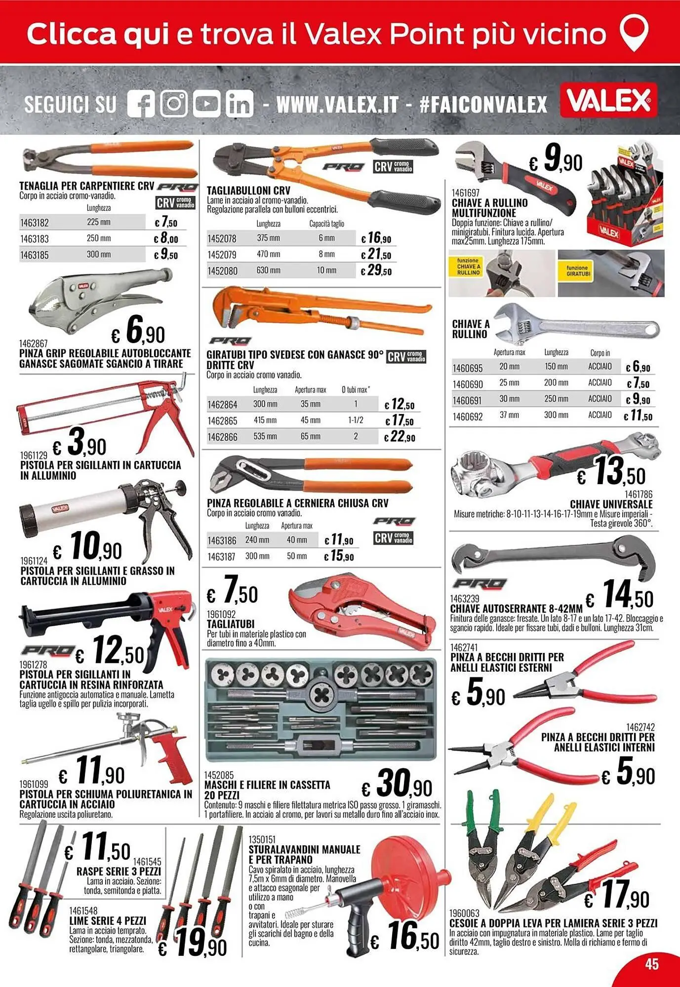 Volantino Valex da 26 marzo a 22 settembre di 2026 - Pagina del volantino 45