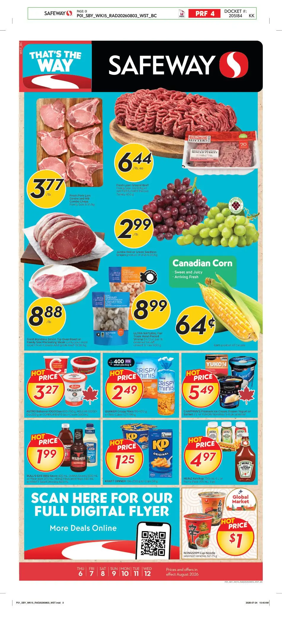 Safeway — 2026-08-06 from August 6 to August 12 2026 - flyer page 1