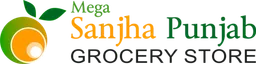 mega sanjha punjab grocery store logo