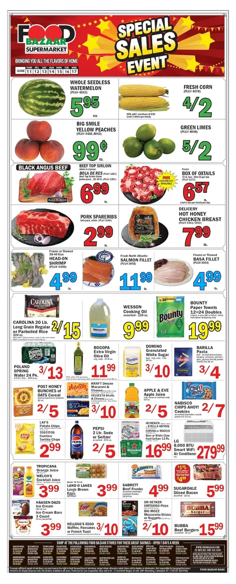 Food Bazaar Supermarket Special Sales Event valid until June 17, 2026