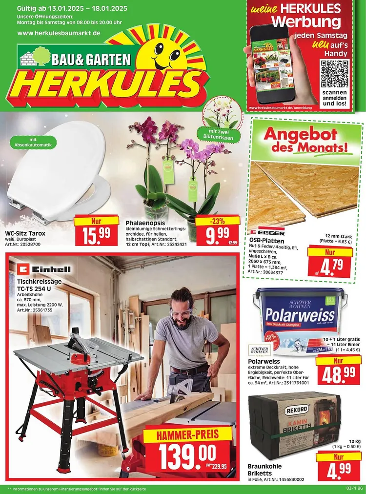 Wunderschne Herkules Baumarkt Onlineshop Bild