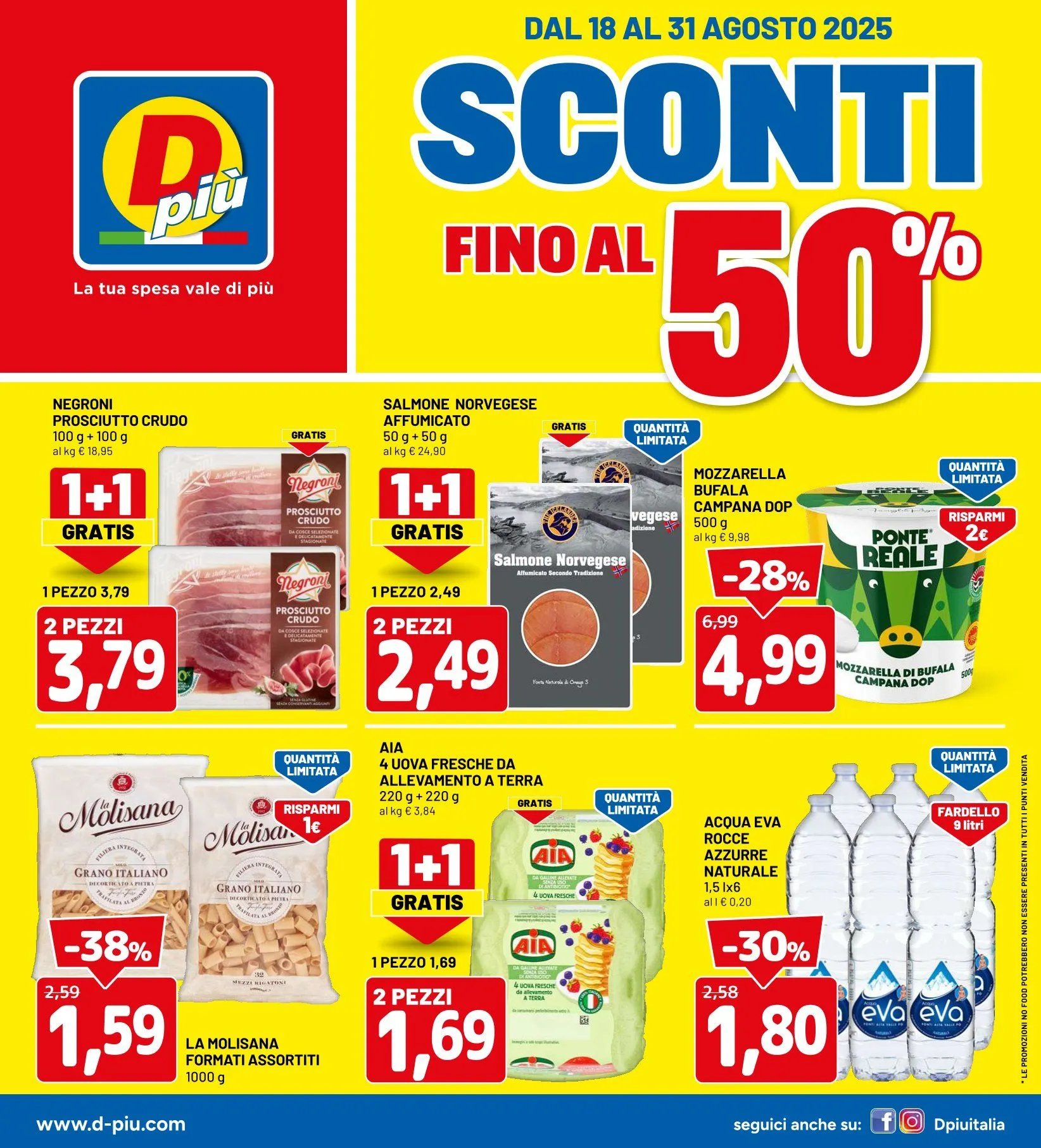 Volantini D Più da 18 agosto a 31 agosto di 2025 - Pagina del volantino 1