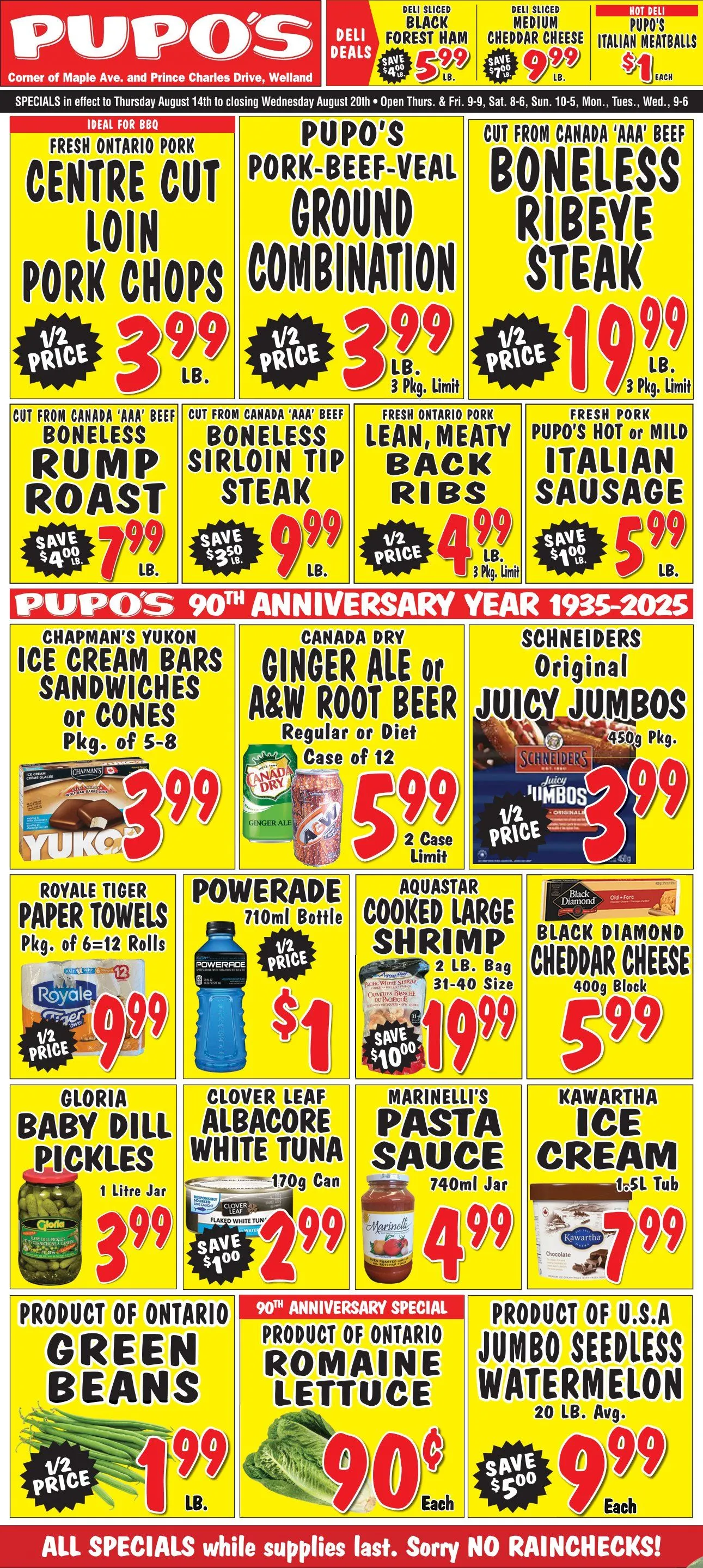 Pupo's Food Market flyers  from August 14 to August 20 2025 - flyer page 1