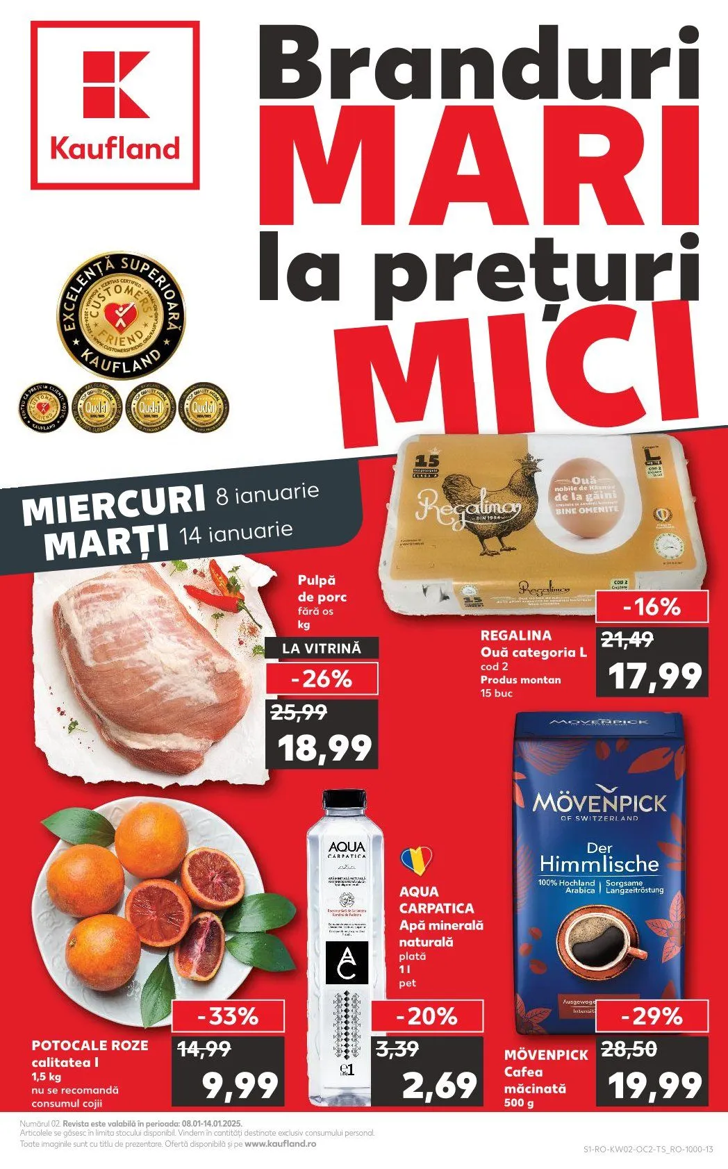 Catalog Kaufland  oferte  de la 8 ianuarie până la 12 ianuarie 2025 - Revista Pagina 1