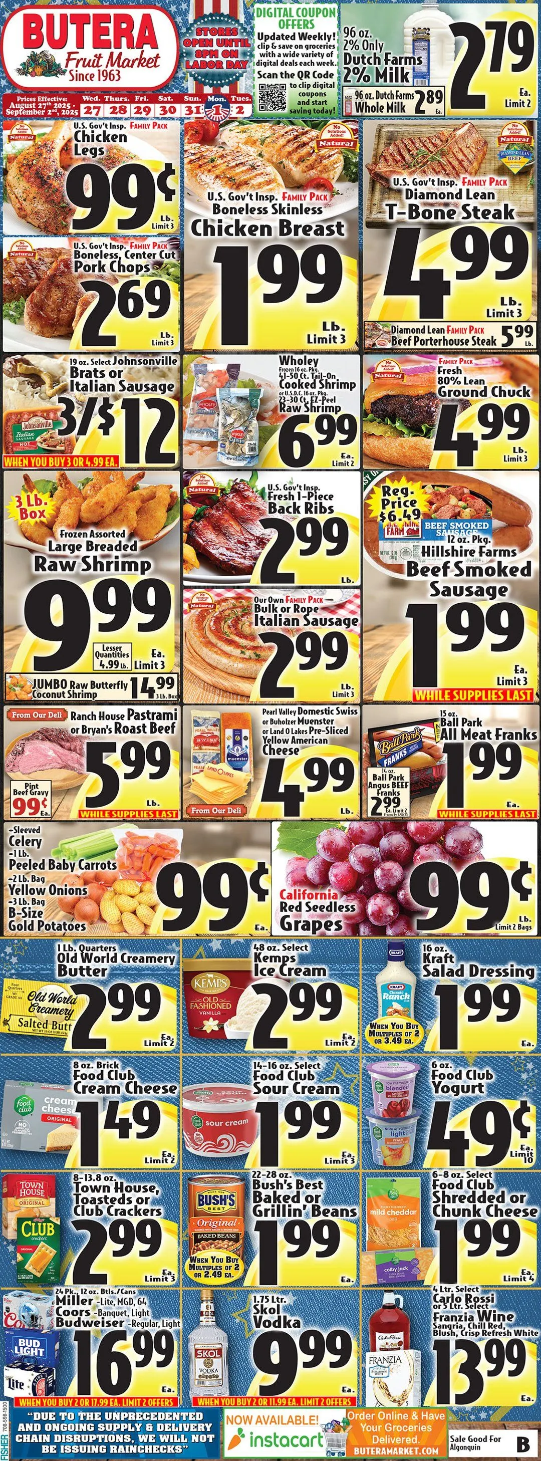 Weekly ad Butera Sales from August 27 to September 2 2025 - Page 1