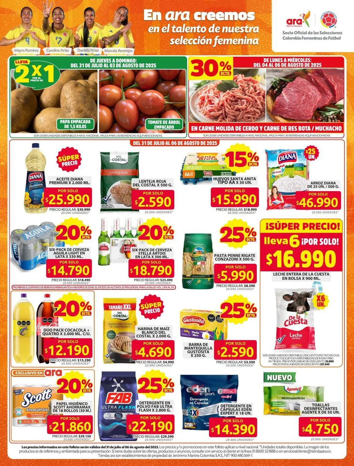 Catalogo de Ara Ofertas 31 de julio al 8 de agosto 2025 - Pag 1
