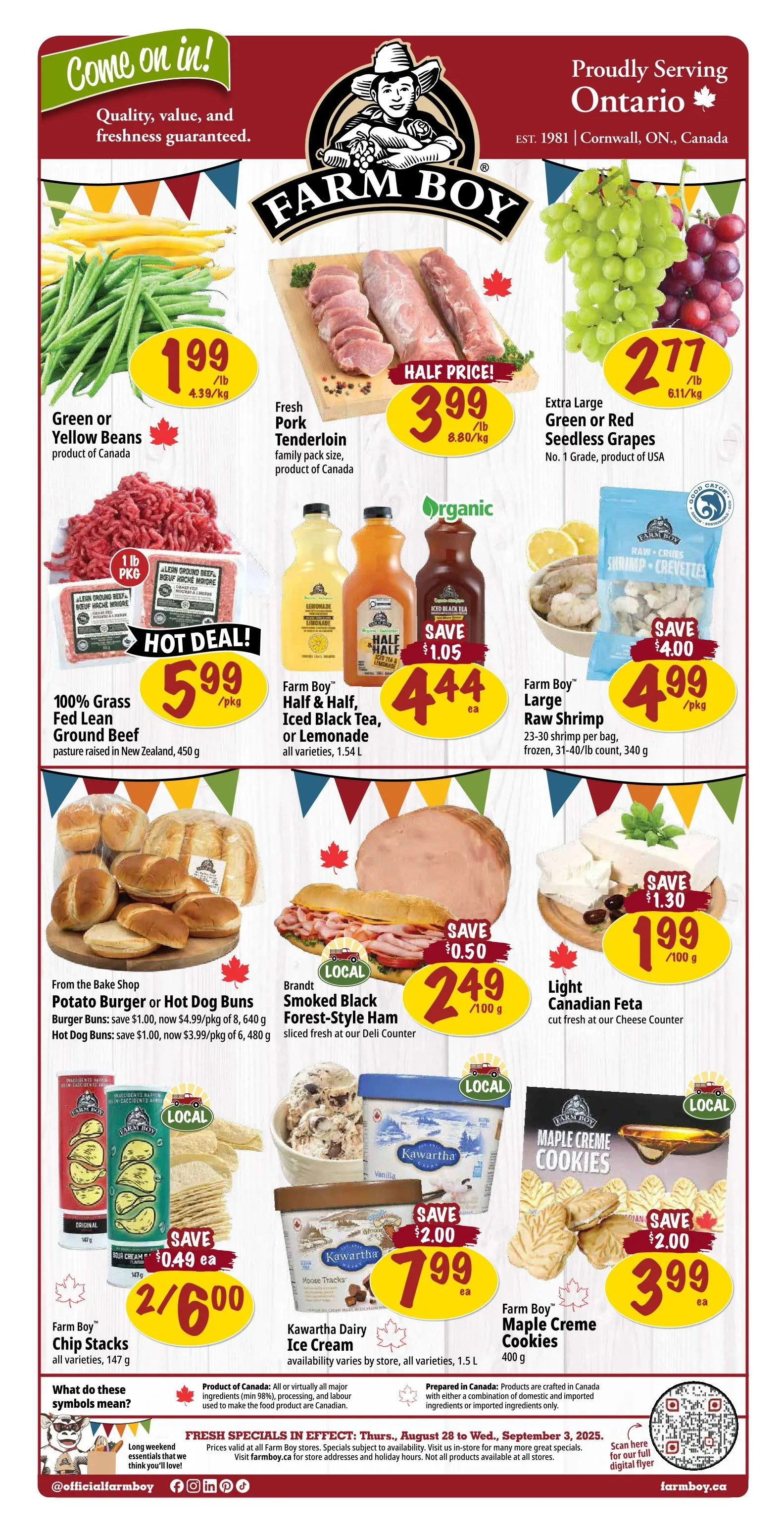  Farm Boy Sales from August 28 to September 3 2025 - flyer page 1