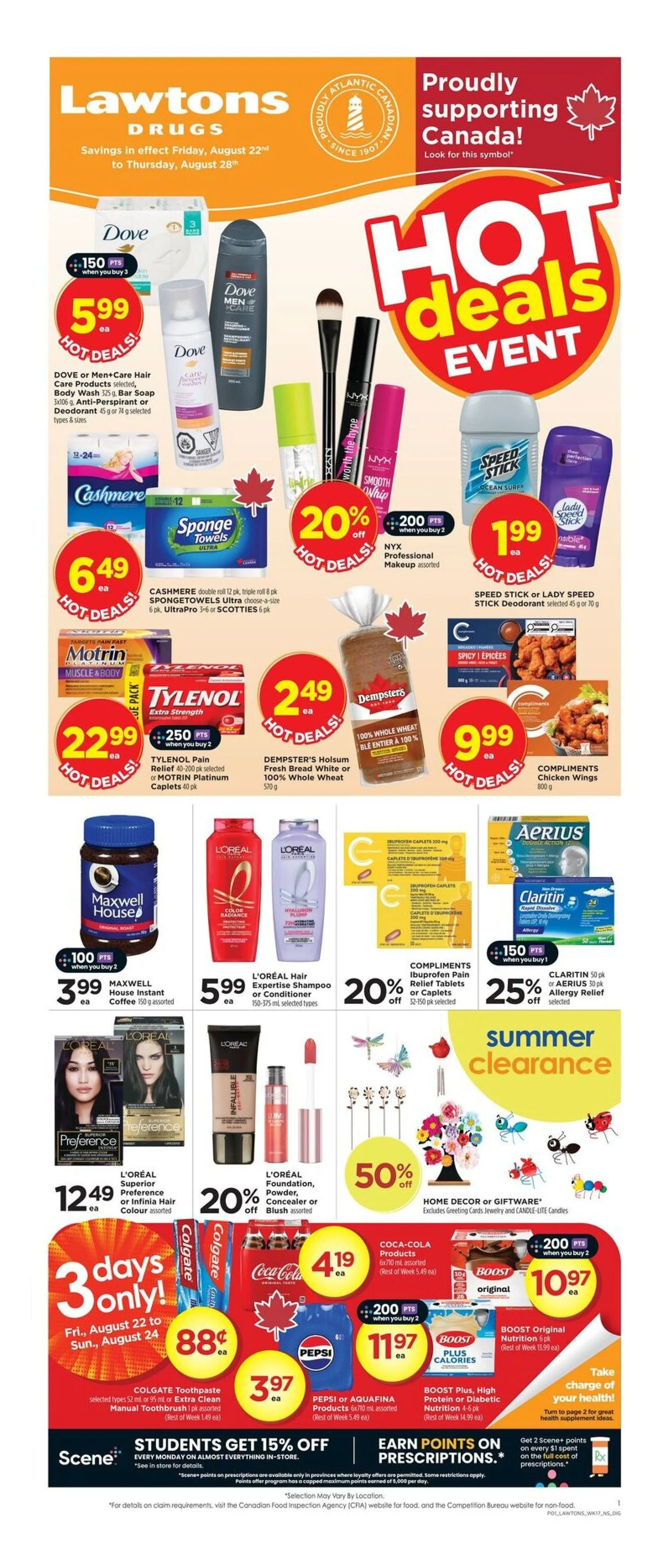 Lawtons Drugs  Sales from August 22 to August 28 2025 - flyer page 1