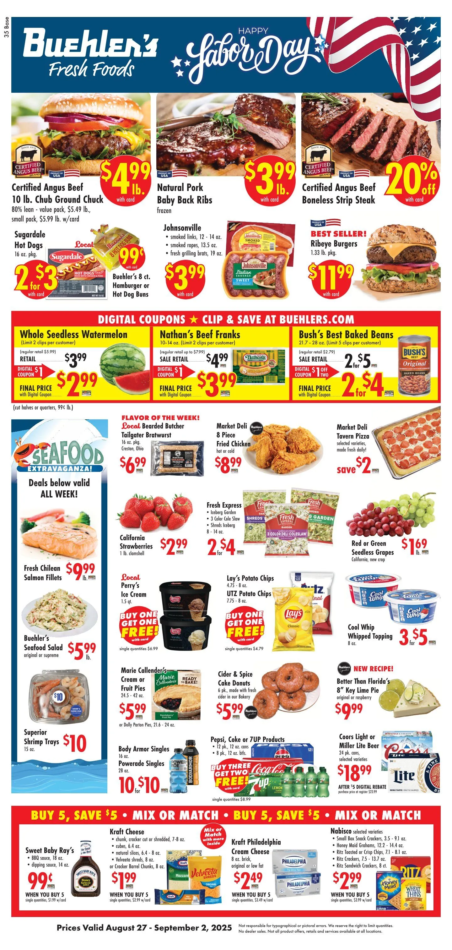 Weekly ad Buehler's Fresh Foods Sales from August 27 to September 2 2025 - Page 1