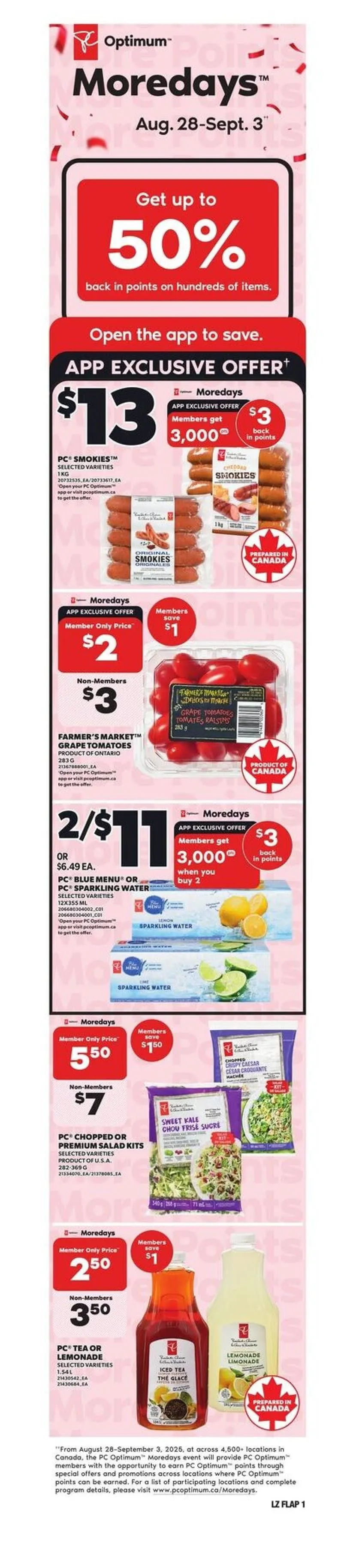 Zehrs Sales from August 28 to September 3 2025 - flyer page 1