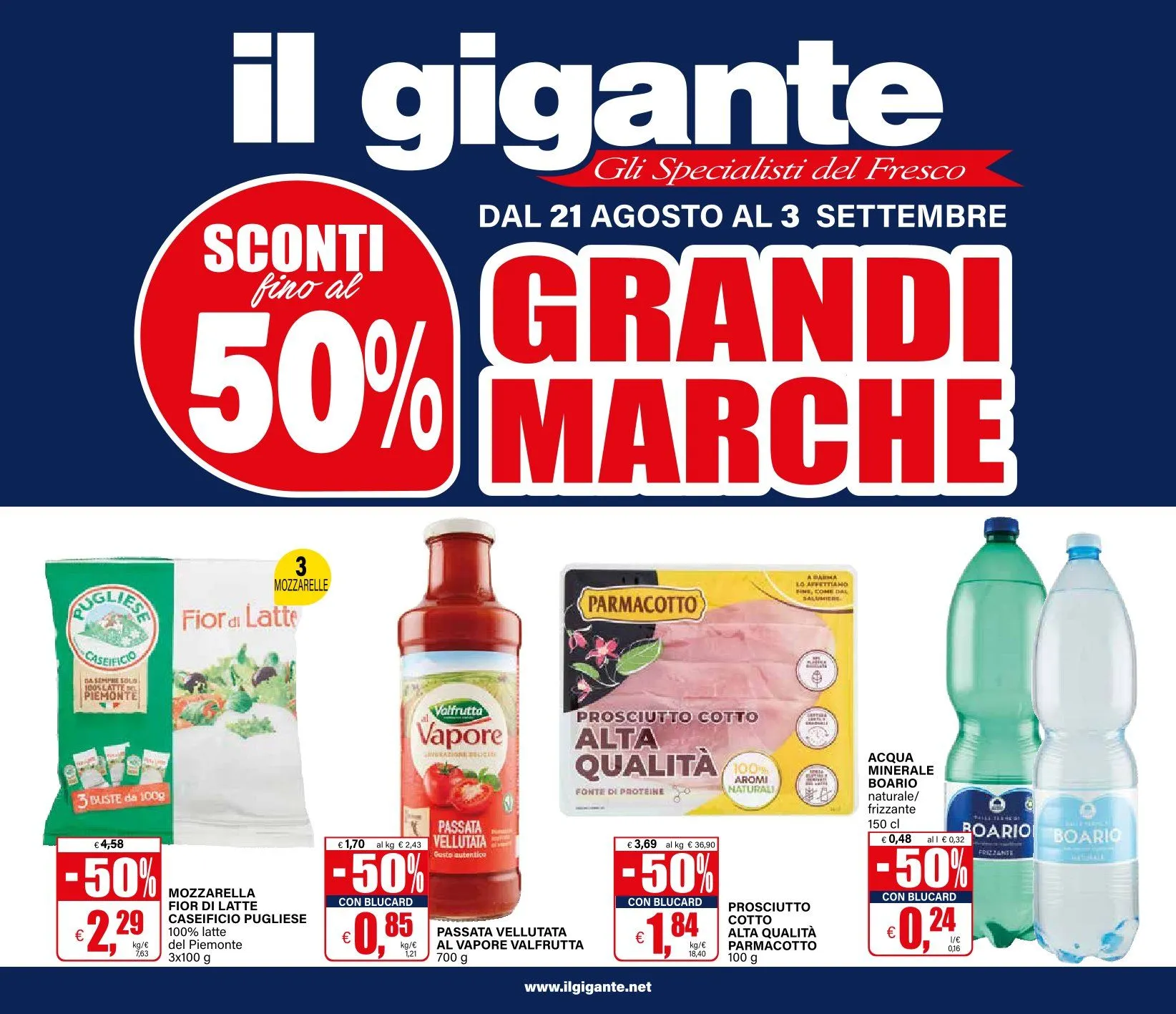 Volantini Il Gigante  da 21 agosto a 3 settembre di 2025 - Pagina del volantino 1