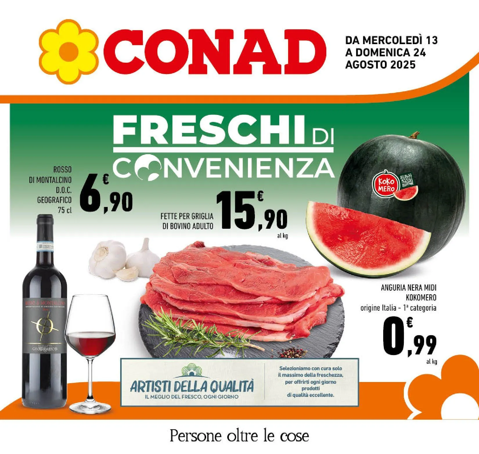 Volantini Conad da 13 agosto a 24 agosto di 2025 - Pagina del volantino 1