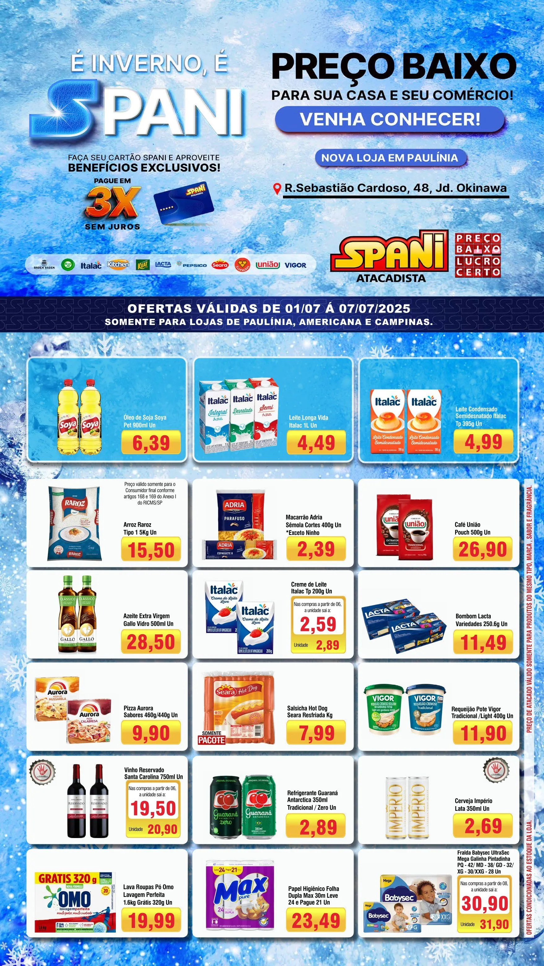Encarte de Spani Atacadista Folhetos  1 de julho até 7 de julho 2025 - Pagina 