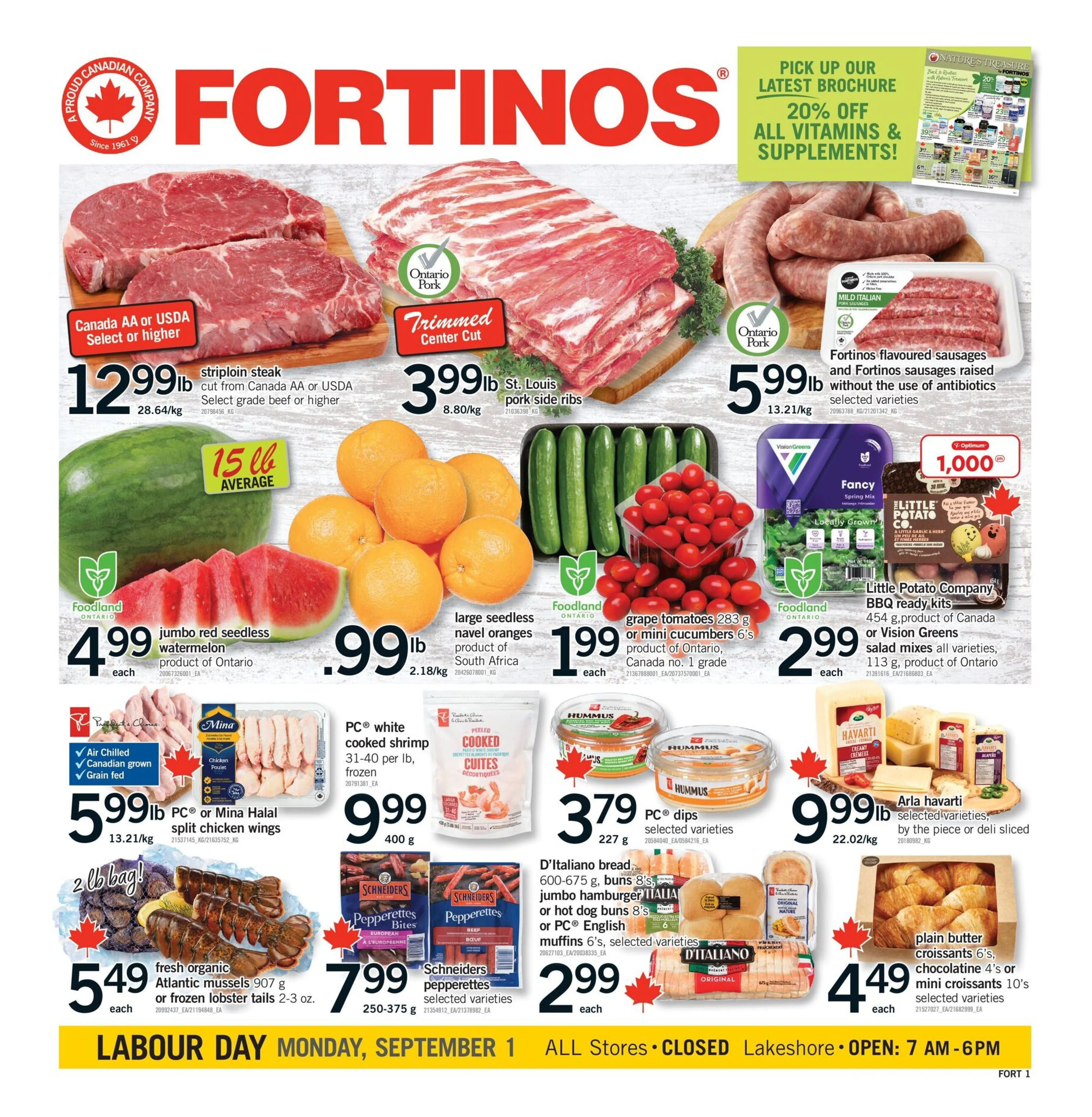Fortinos flyers from August 27 to September 2 2025 - flyer page 1