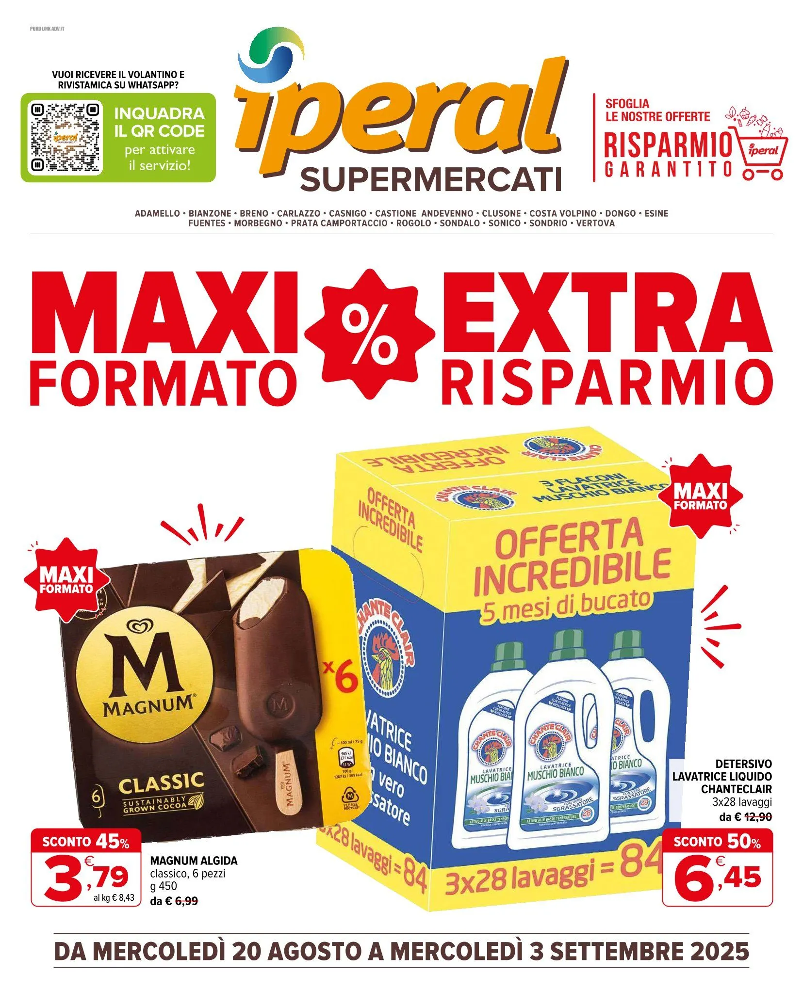 Iperal - Cataloghi settimanali da 20 agosto a 3 settembre di 2025 - Pagina del volantino 1