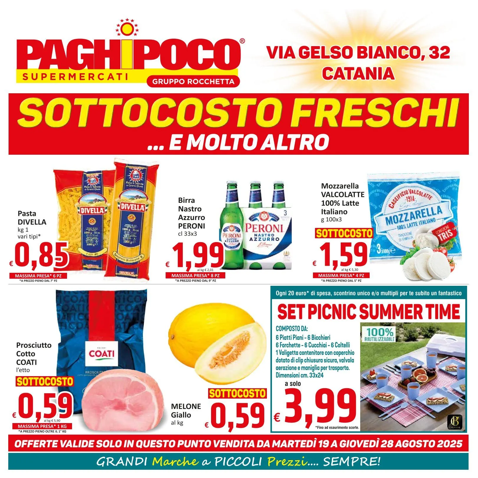 Volantini Paghi Poco da 18 agosto a 28 agosto di 2025 - Pagina del volantino 1