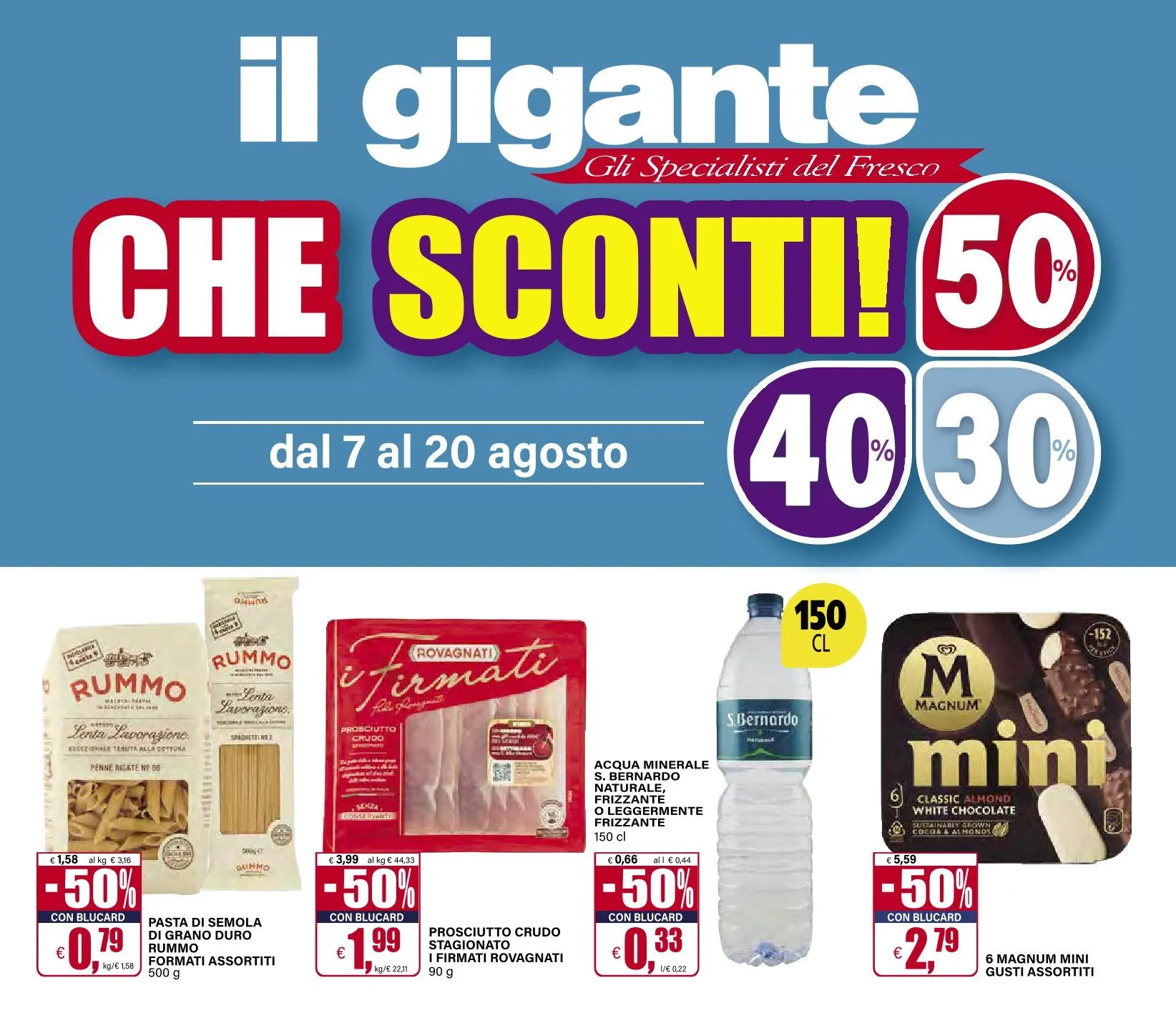  Volantini Il Gigante - 7 agosto 20 agosto 2025