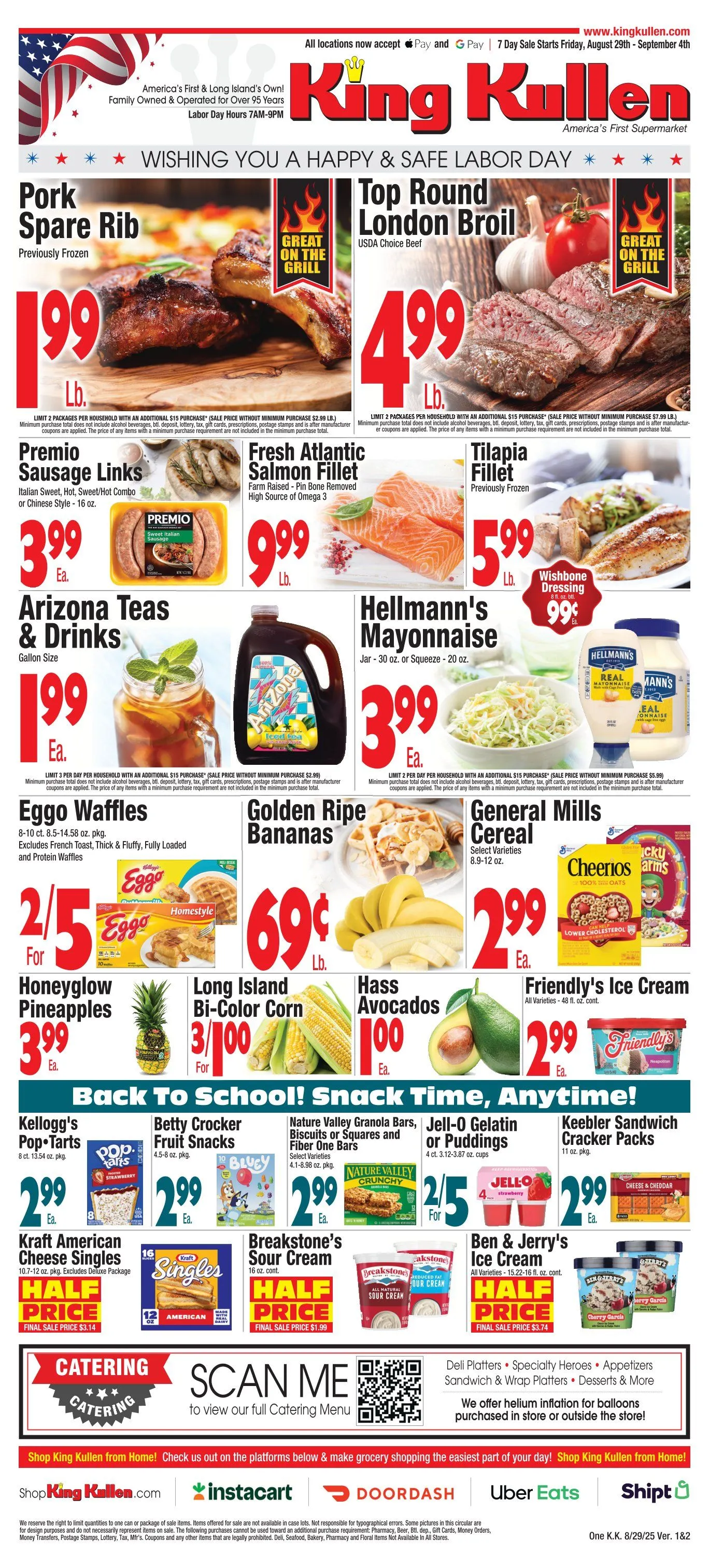 Weekly ad King Kullen Sales from August 29 to September 4 2025 - Page 1