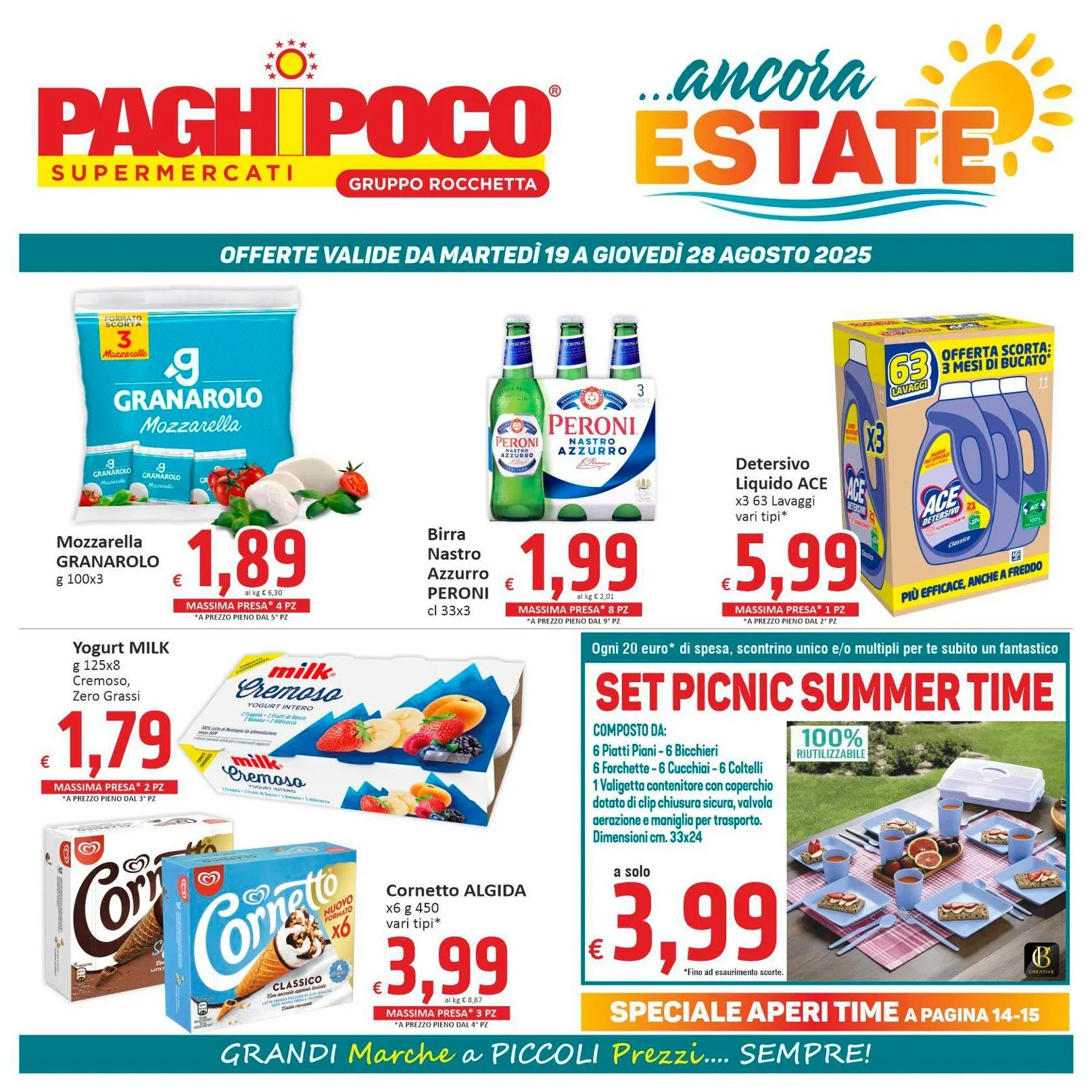 Volantini Paghi Poco da 19 agosto a 28 agosto di 2025 - Pagina del volantino 1