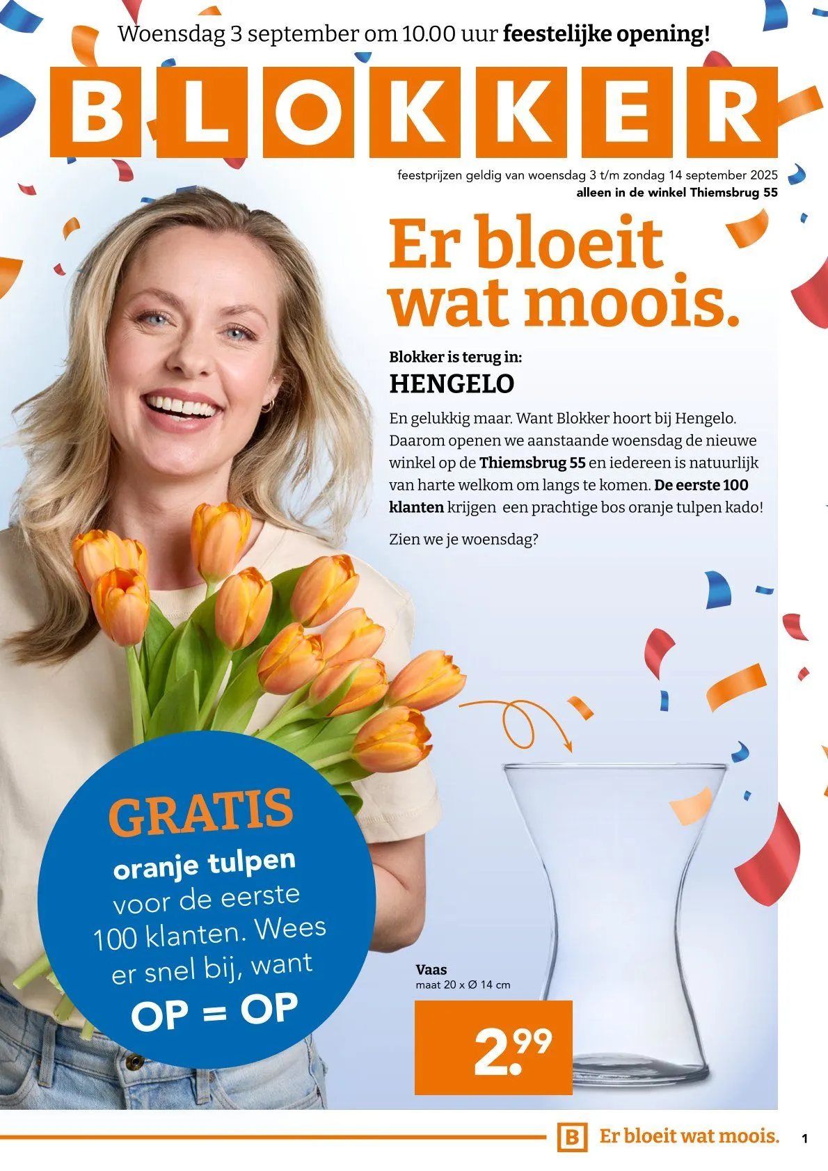 Blokker folders van 28 augustus tot 3 september 2025 - Folder pagina 1