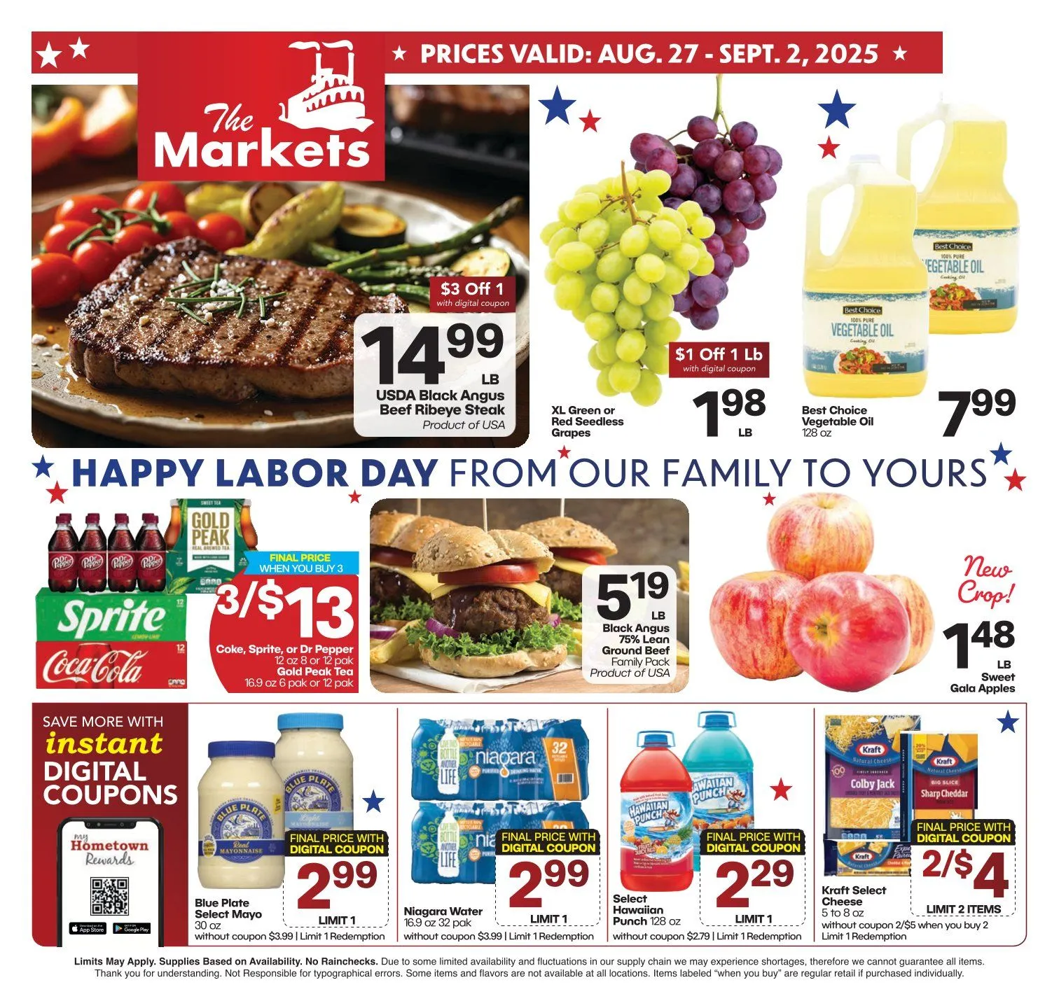 Weekly ad The Markets Sales from August 27 to September 2 2025 - Page 1